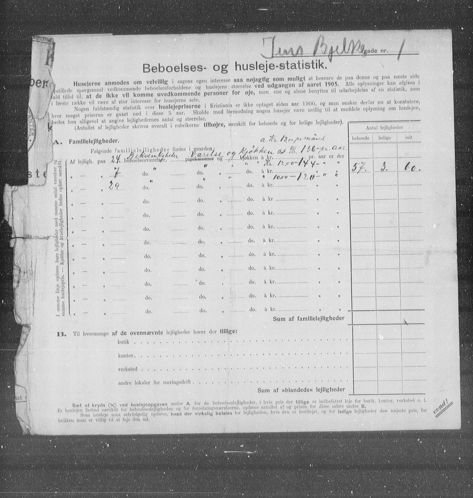 OBA, Kommunal folketelling 31.12.1905 for Kristiania kjøpstad, 1905, s. 23874