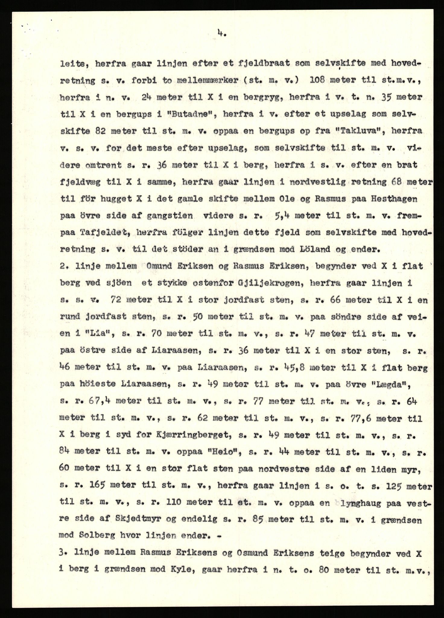 Statsarkivet i Stavanger, SAST/A-101971/03/Y/Yj/L0045: Avskrifter sortert etter gårdsnavn: Jørmeland - Jåtten, 1750-1930, s. 190