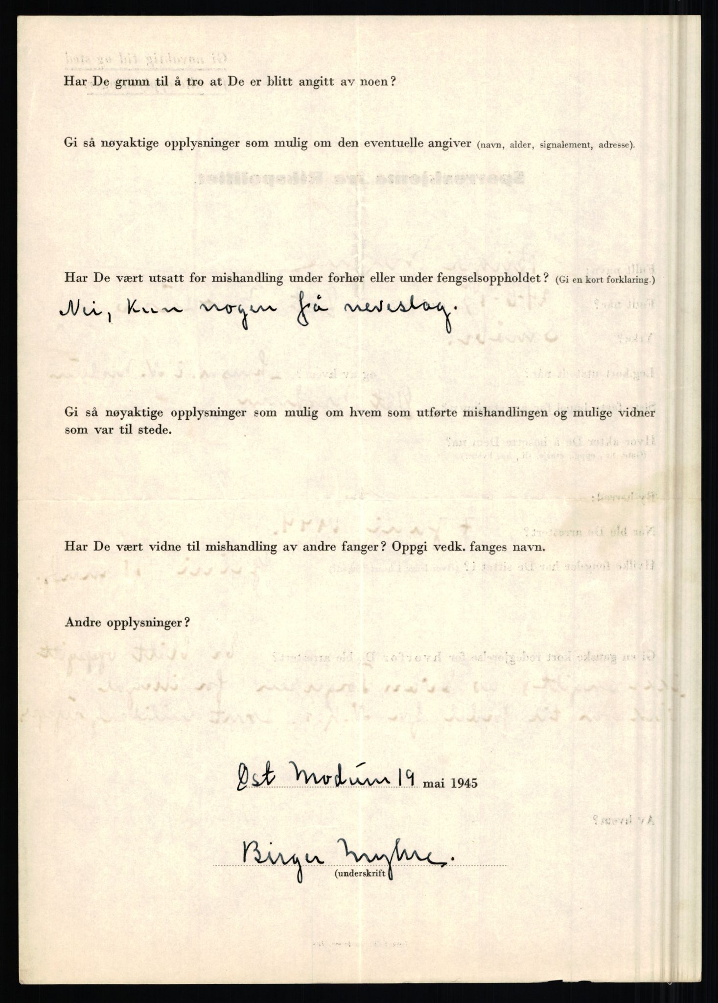 Rikspolitisjefen, AV/RA-S-1560/L/L0012: Mogensen, Øivind - Noraas, Lars, 1940-1945, s. 221