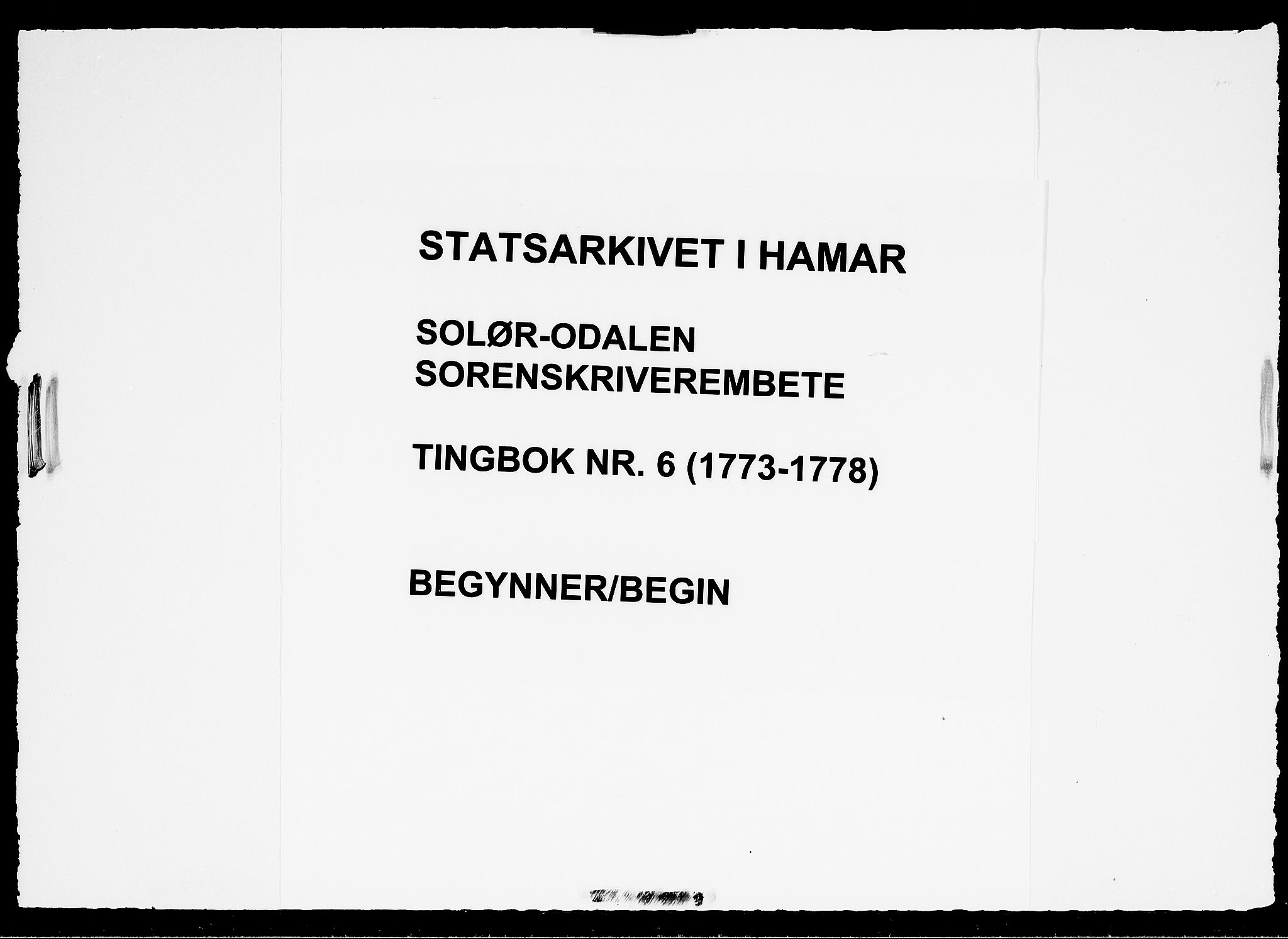 Solør og Odalen sorenskriveri, SAH/TING-026/G/Gb/L0006: Tingbok, 1773-1786