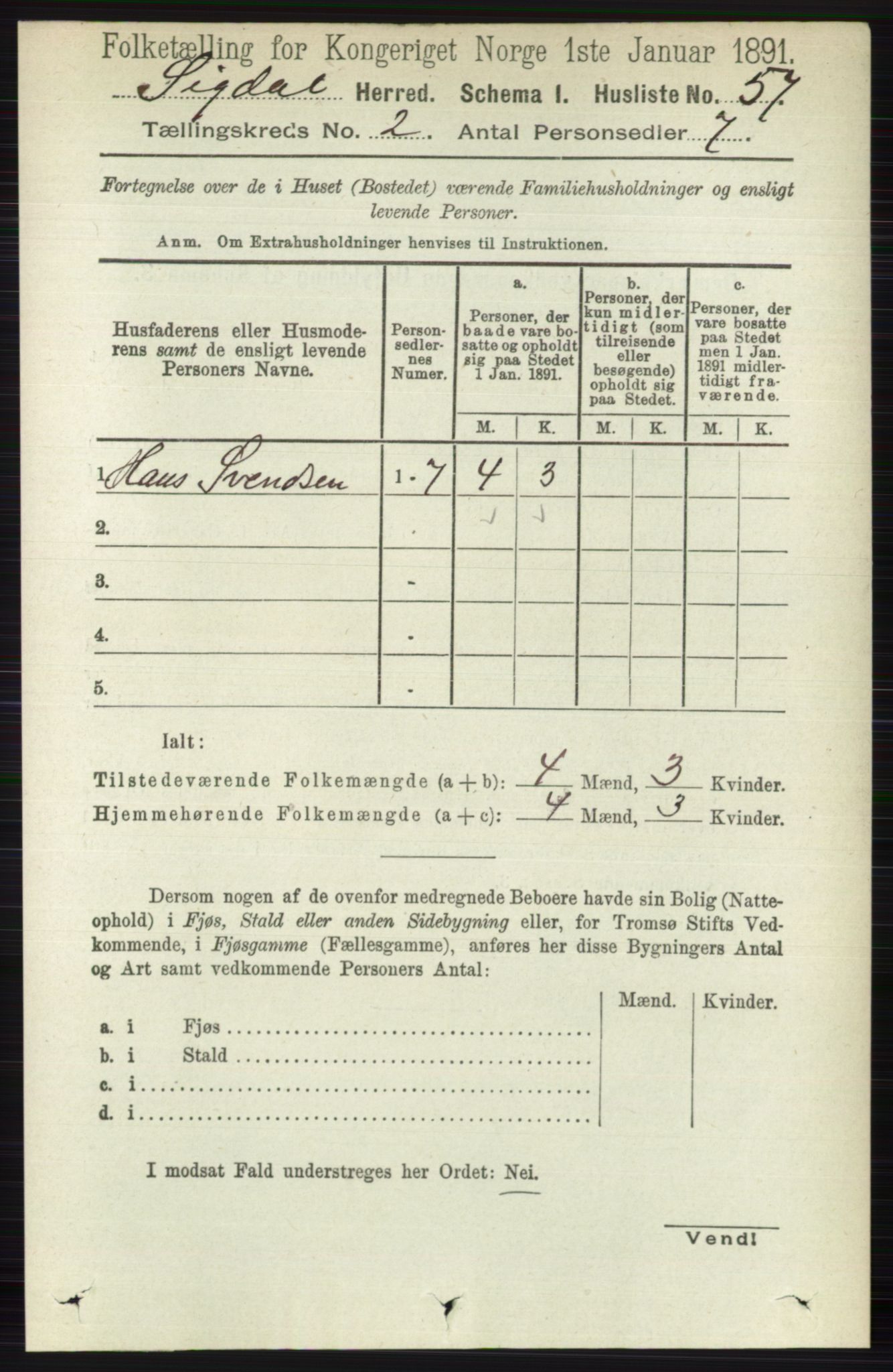 RA, Folketelling 1891 for 0621 Sigdal herred, 1891, s. 946