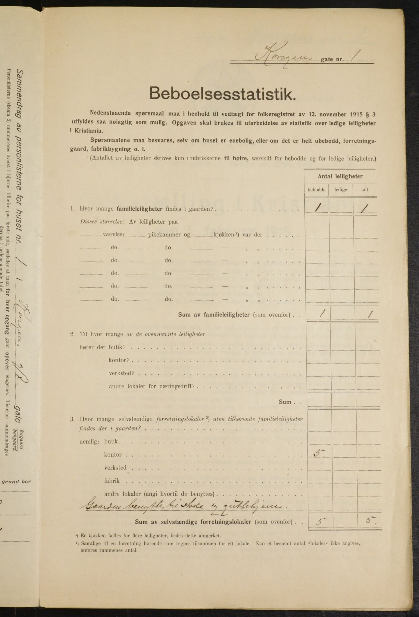 OBA, Kommunal folketelling 1.2.1916 for Kristiania, 1916, s. 53563