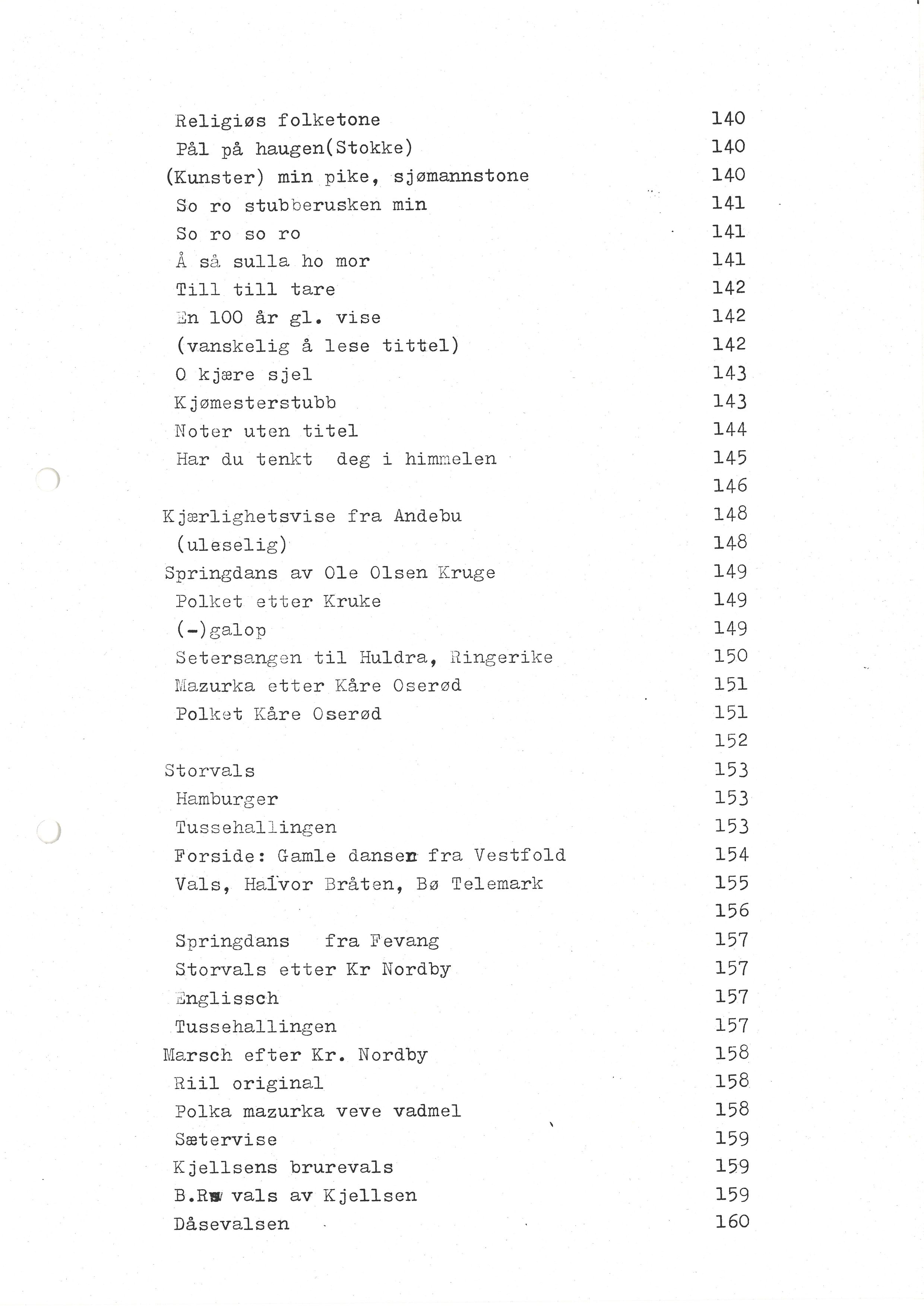 Sa 16 - Folkemusikk fra Vestfold, Gjerdesamlingen, VEMU/A-1868/F/L0002: Innsamlet dokumentasjon, 1979-1986