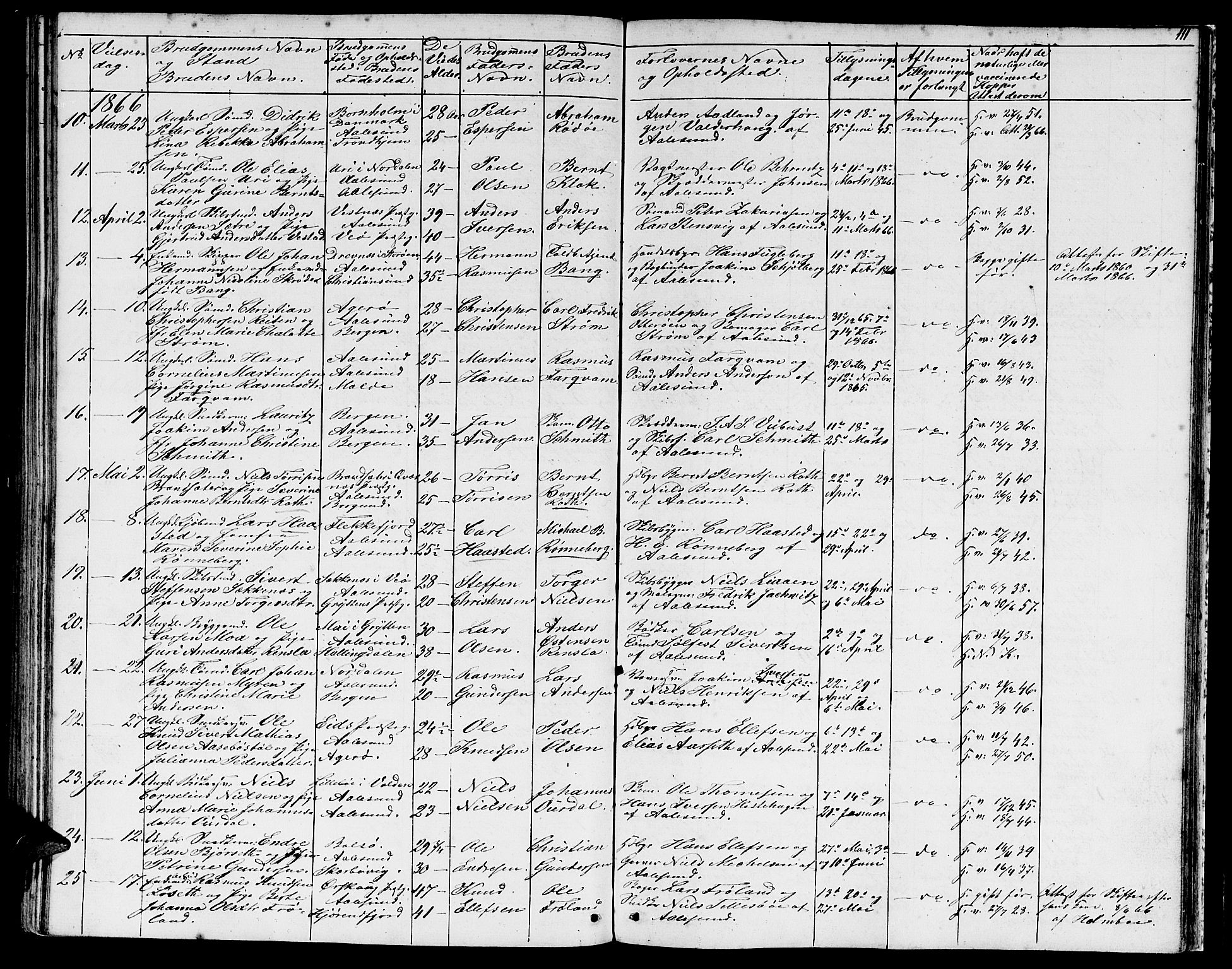 Ministerialprotokoller, klokkerbøker og fødselsregistre - Møre og Romsdal, AV/SAT-A-1454/529/L0464: Klokkerbok nr. 529C01, 1855-1867, s. 111