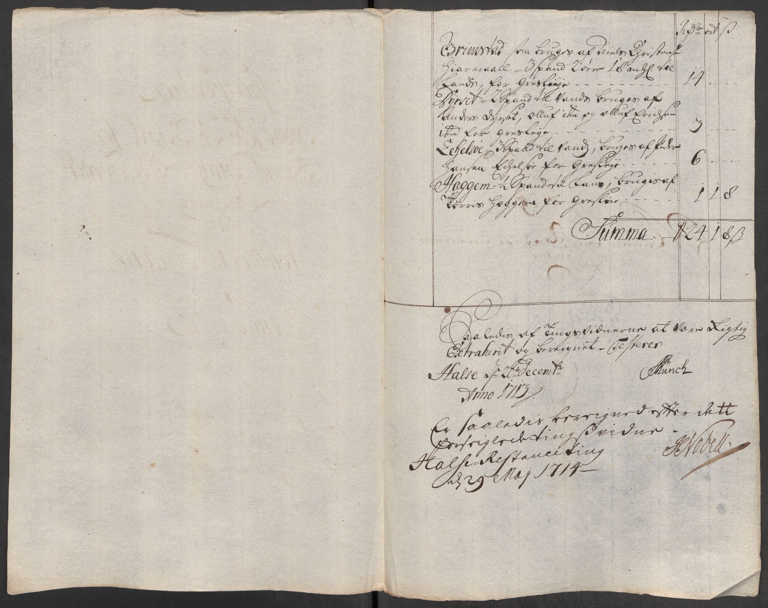Rentekammeret inntil 1814, Reviderte regnskaper, Fogderegnskap, AV/RA-EA-4092/R56/L3747: Fogderegnskap Nordmøre, 1713, s. 167
