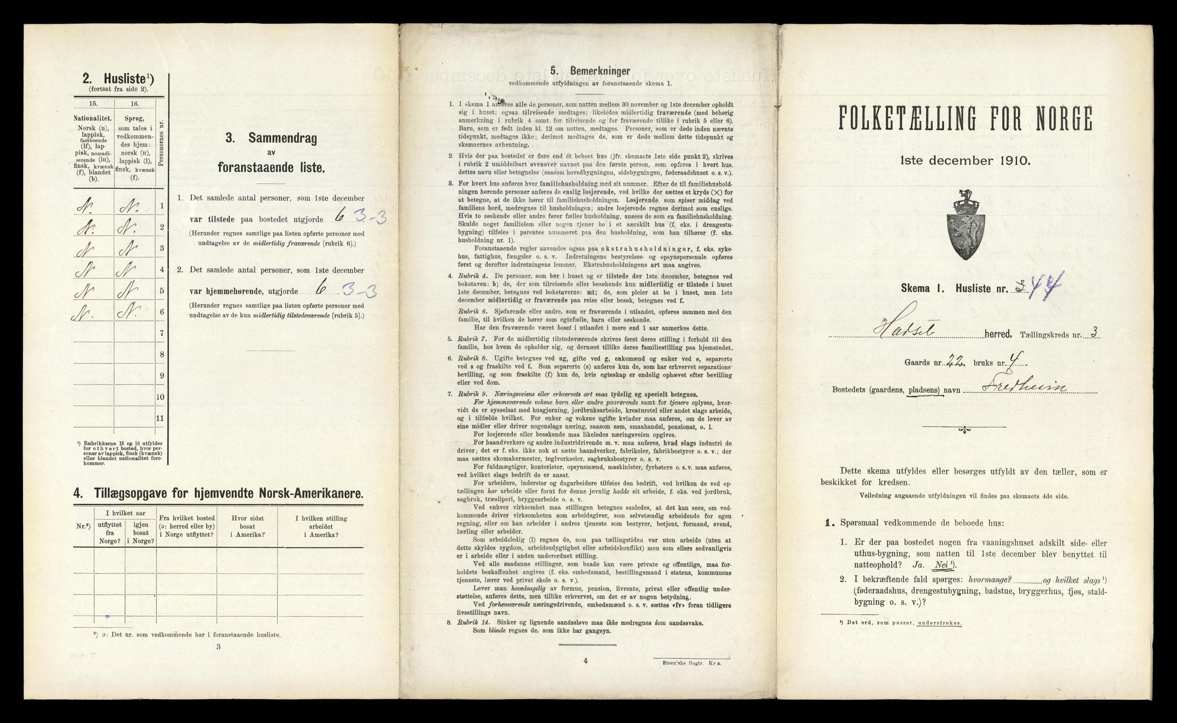 RA, Folketelling 1910 for 1866 Hadsel herred, 1910, s. 459