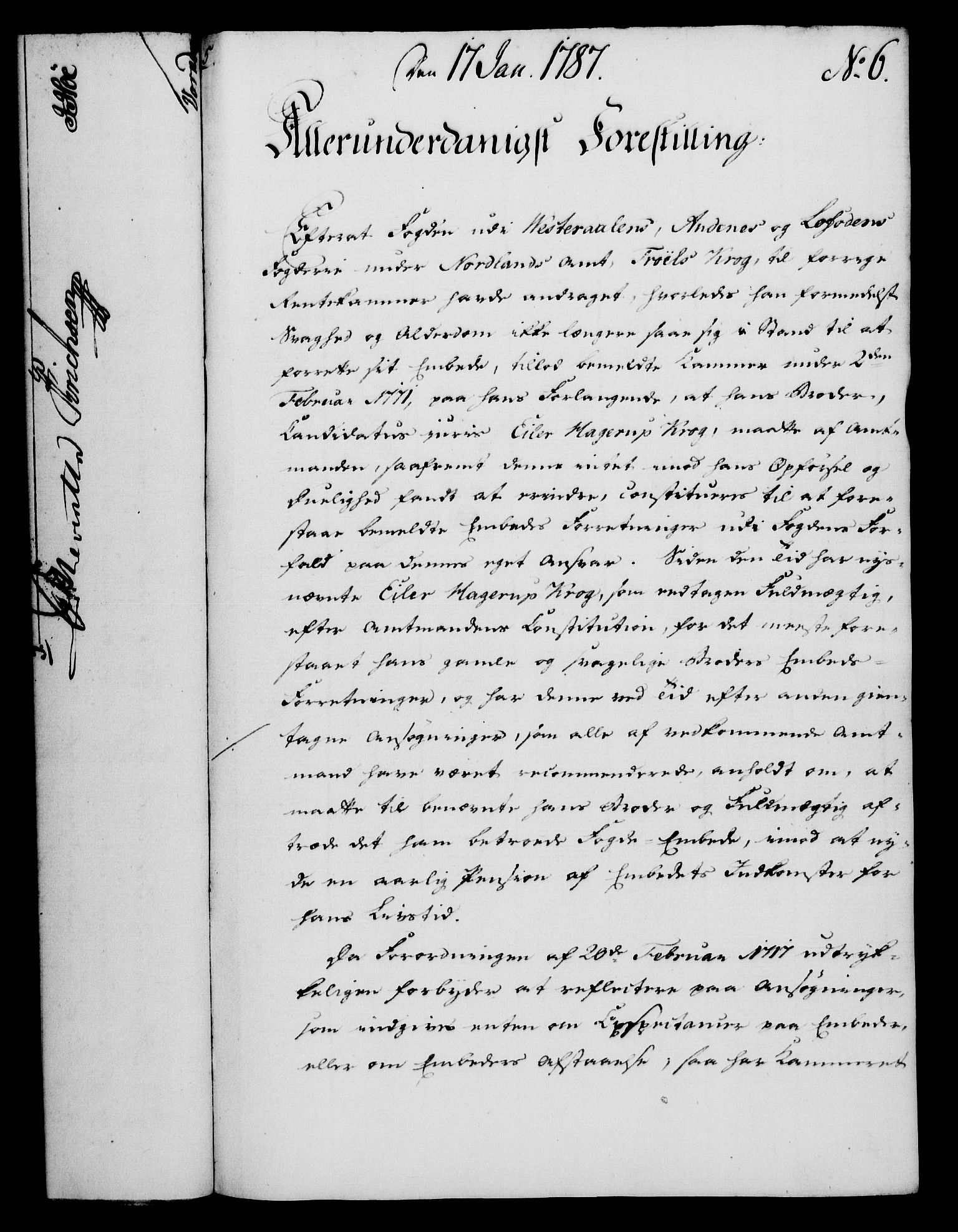 Rentekammeret, Kammerkanselliet, AV/RA-EA-3111/G/Gf/Gfa/L0069: Norsk relasjons- og resolusjonsprotokoll (merket RK 52.69), 1787, s. 58