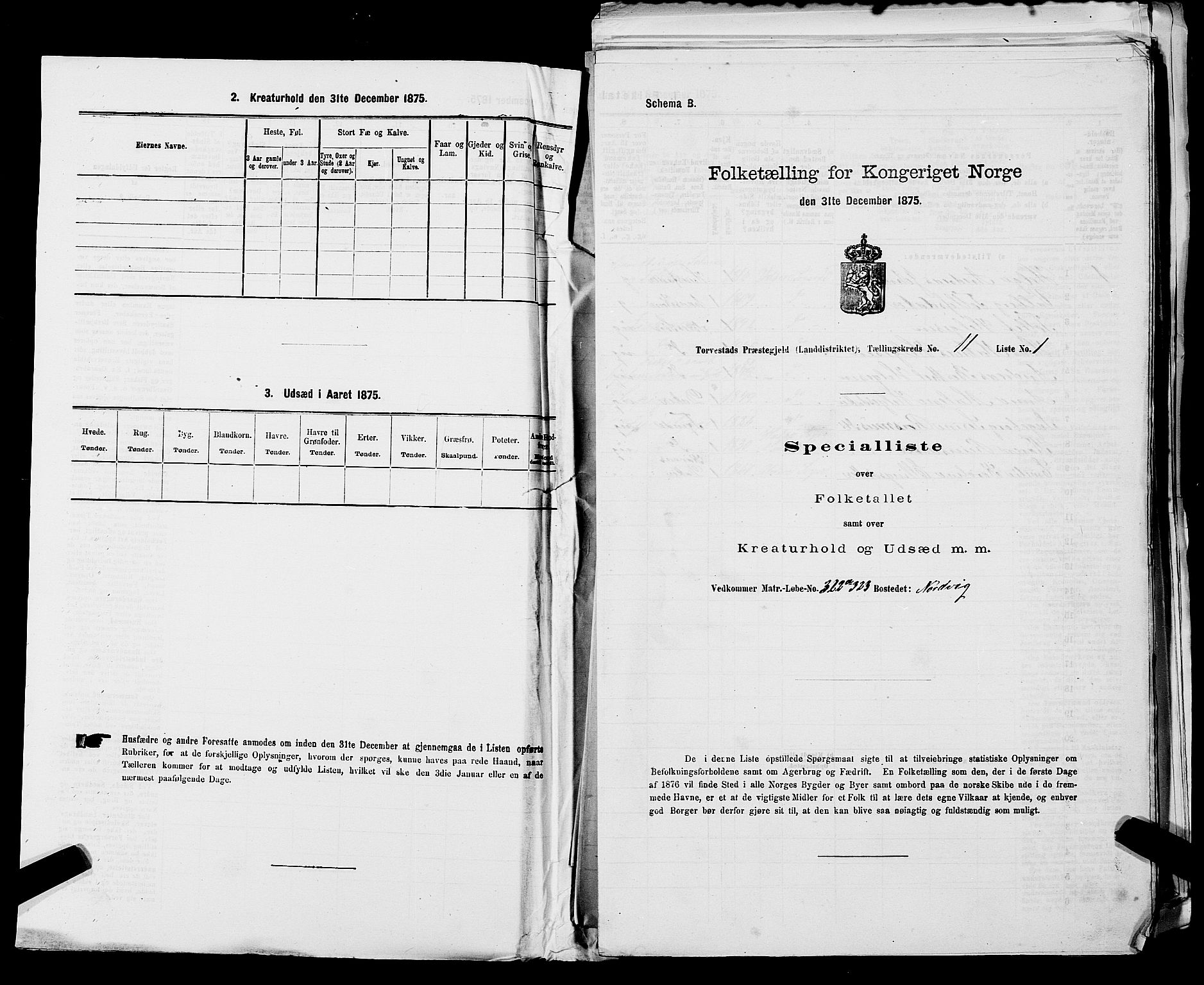 SAST, Folketelling 1875 for 1152L Torvastad prestegjeld, Torvastad sokn, Skåre sokn og Utsira sokn, 1875, s. 1285