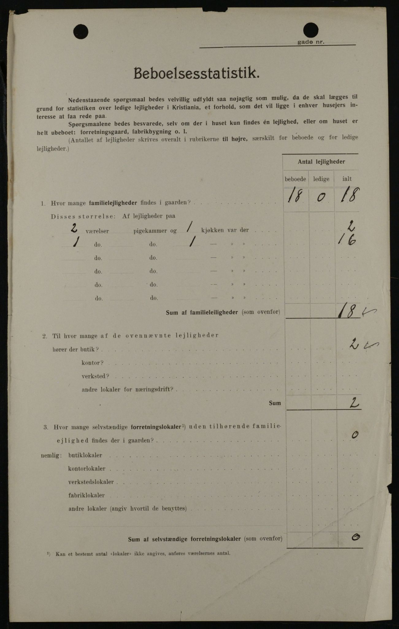 OBA, Kommunal folketelling 1.2.1908 for Kristiania kjøpstad, 1908, s. 27180