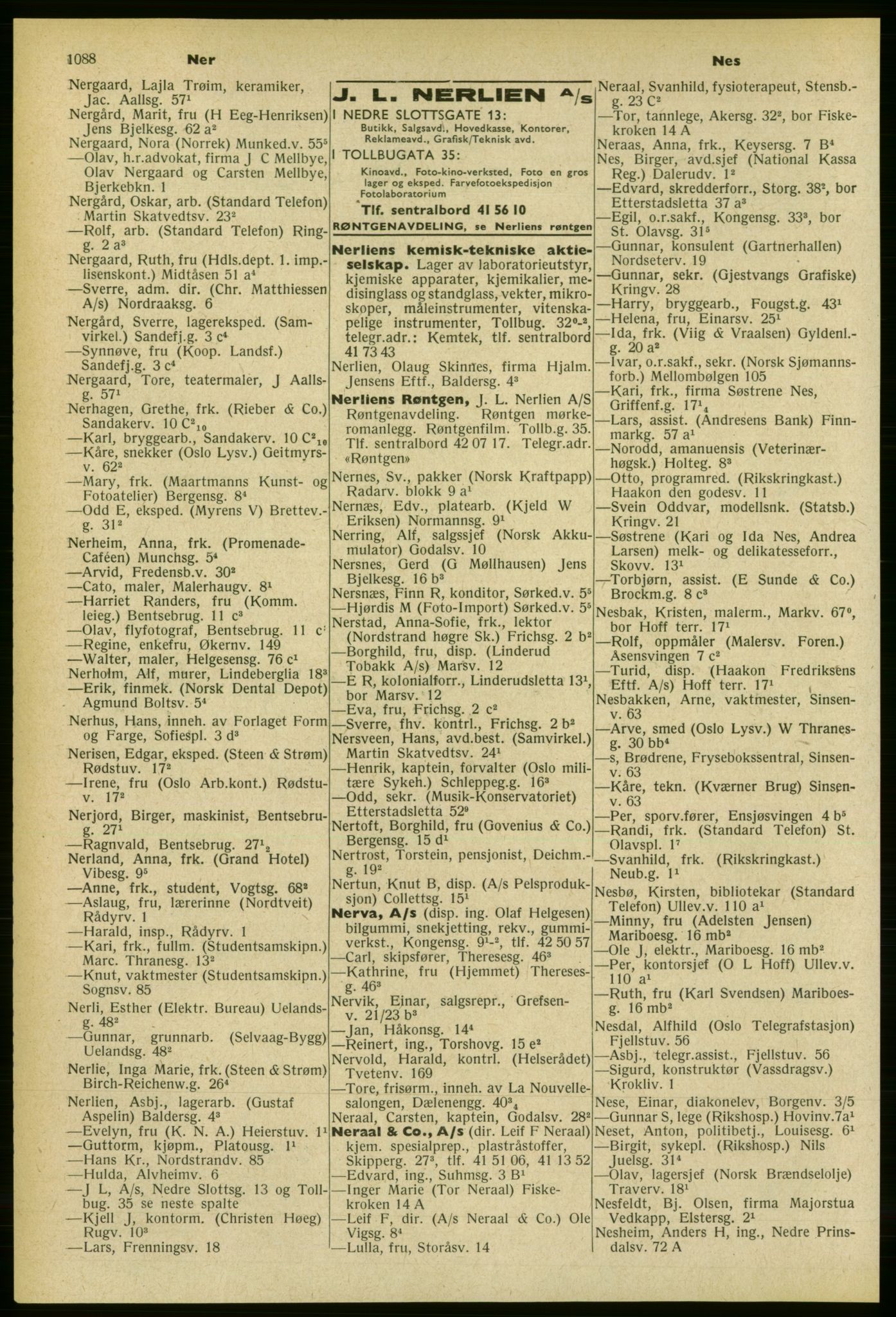 Kristiania/Oslo adressebok, PUBL/-, 1959-1960, s. 1088