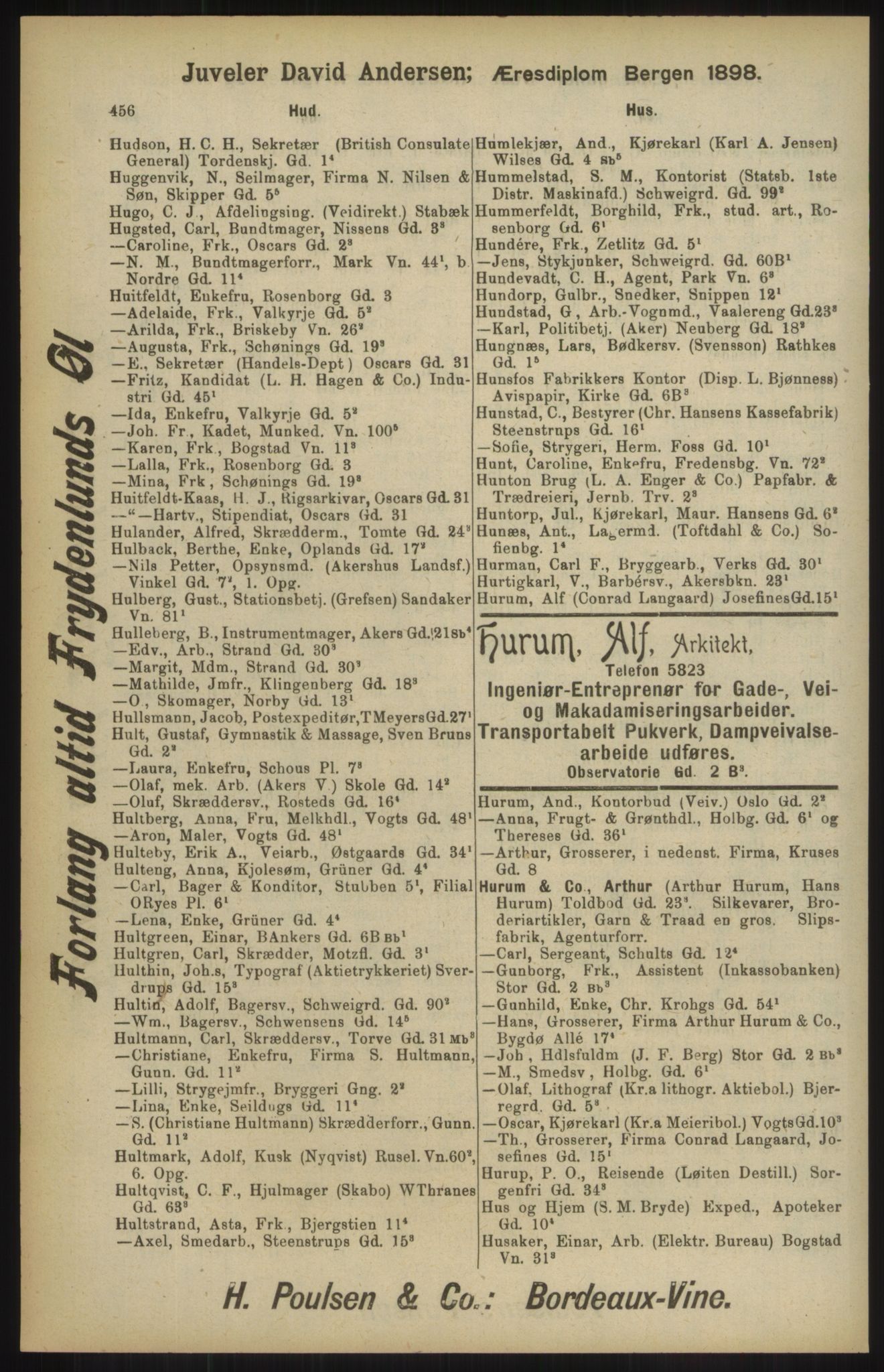 Kristiania/Oslo adressebok, PUBL/-, 1904, s. 456