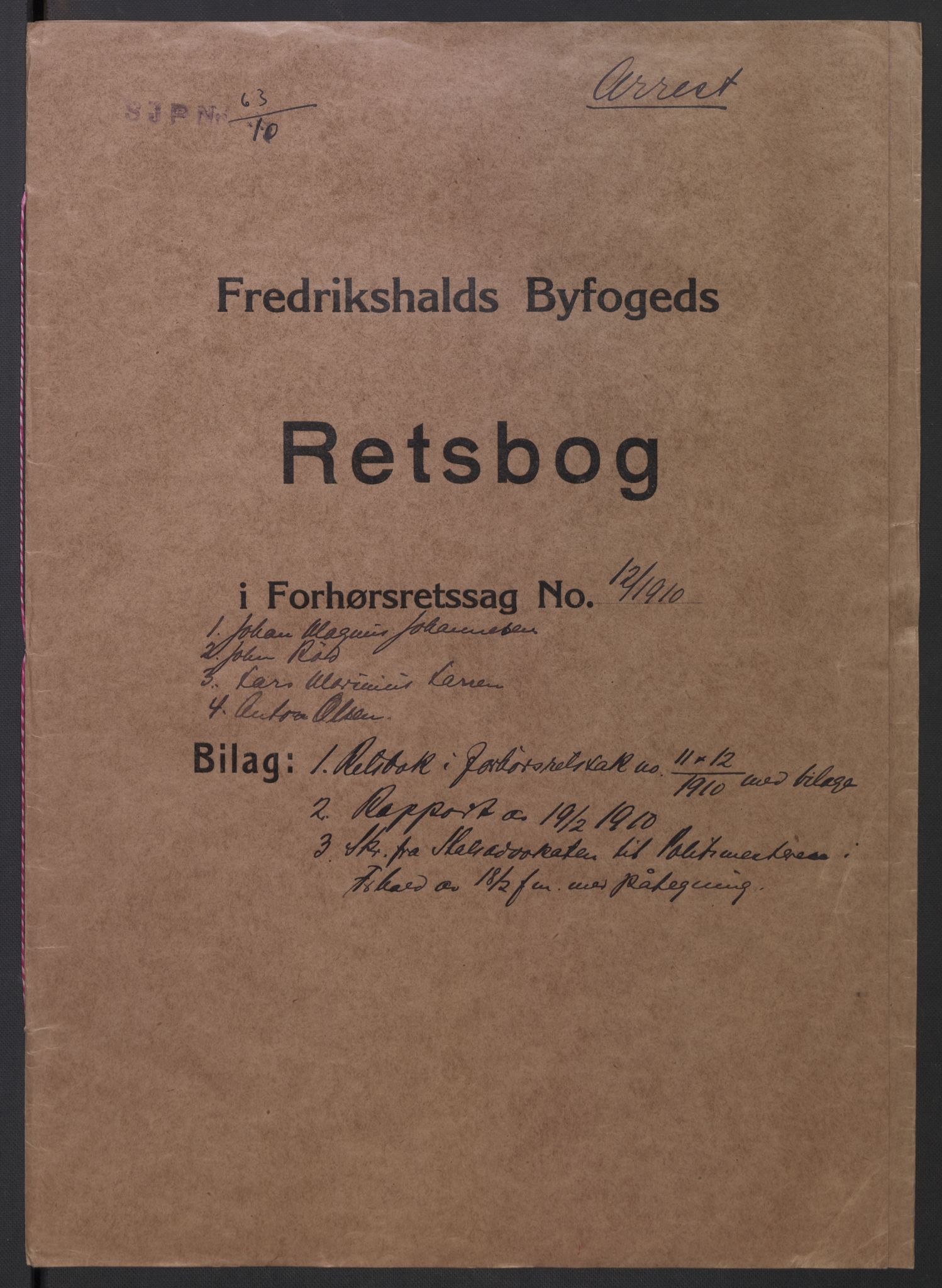 Botsfengslet, AV/RA-S-1539/D/Dn/L0331: 49n-56n, 57n-83n, 1910, s. 810