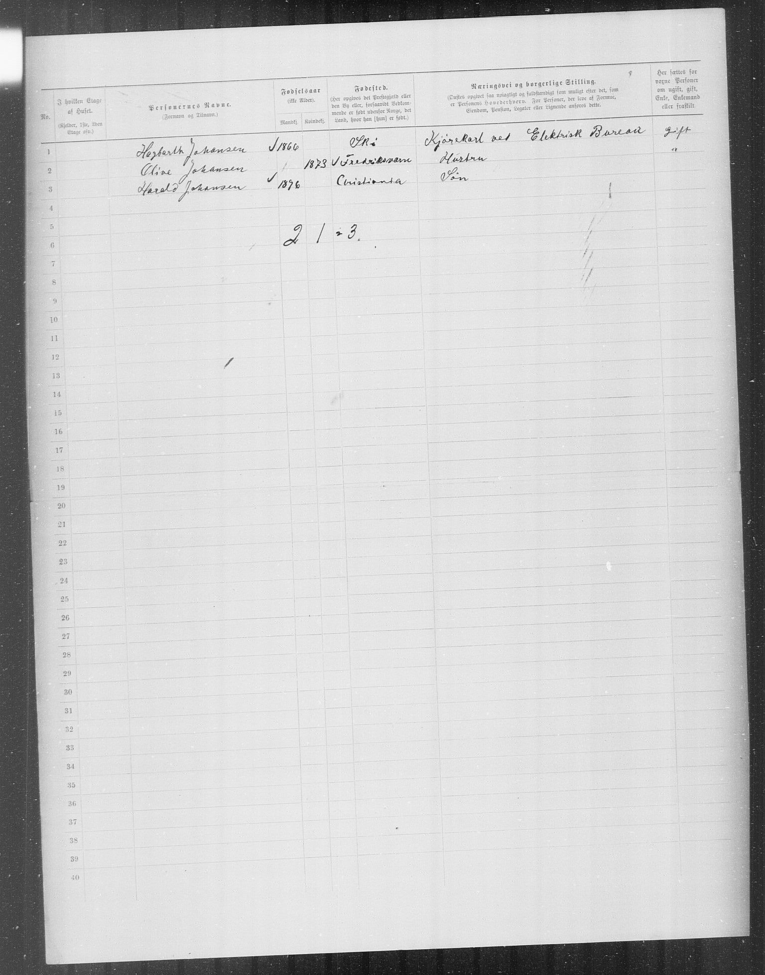 OBA, Kommunal folketelling 31.12.1899 for Kristiania kjøpstad, 1899, s. 8517