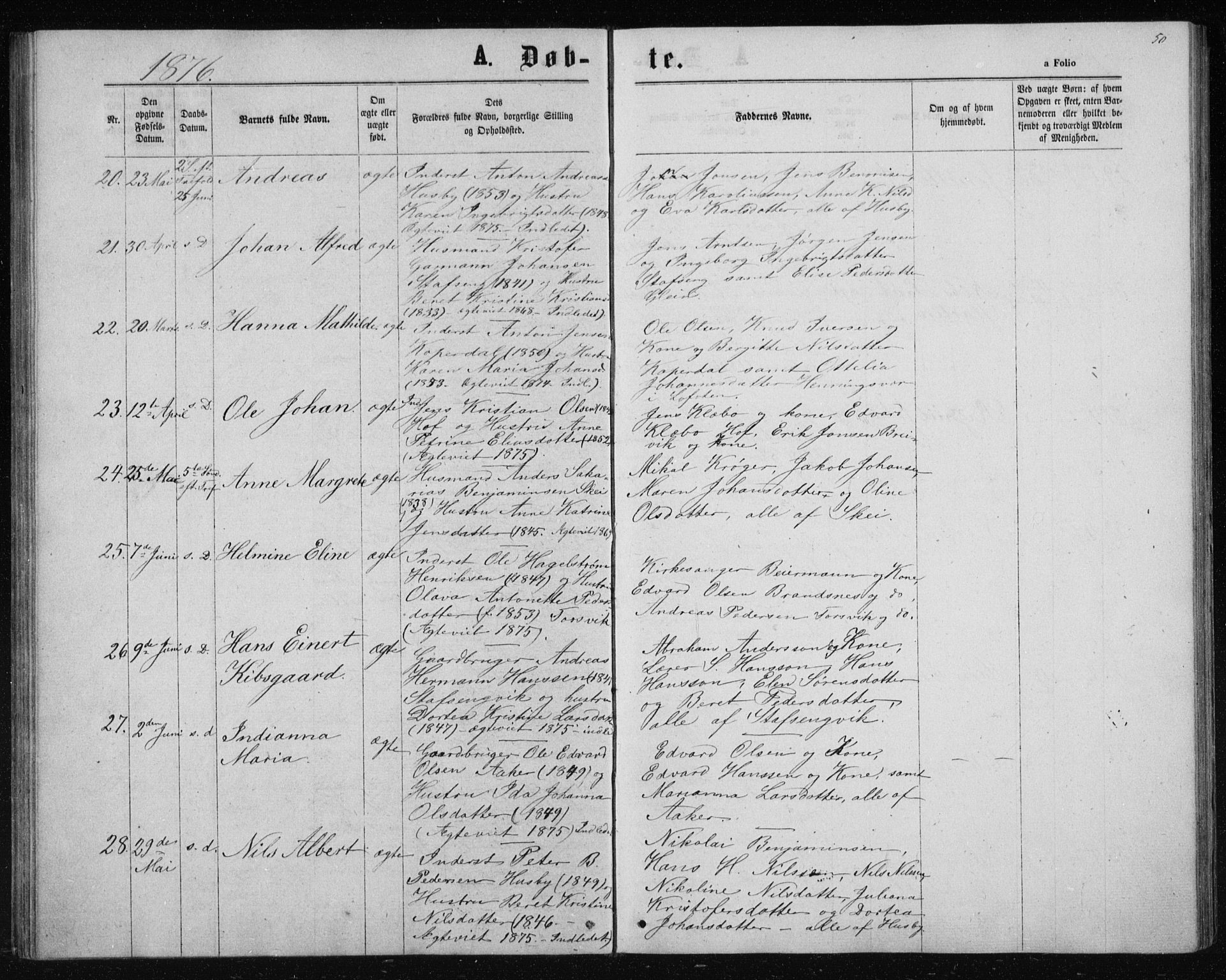 Ministerialprotokoller, klokkerbøker og fødselsregistre - Nordland, AV/SAT-A-1459/835/L0531: Klokkerbok nr. 835C03, 1865-1877, s. 50