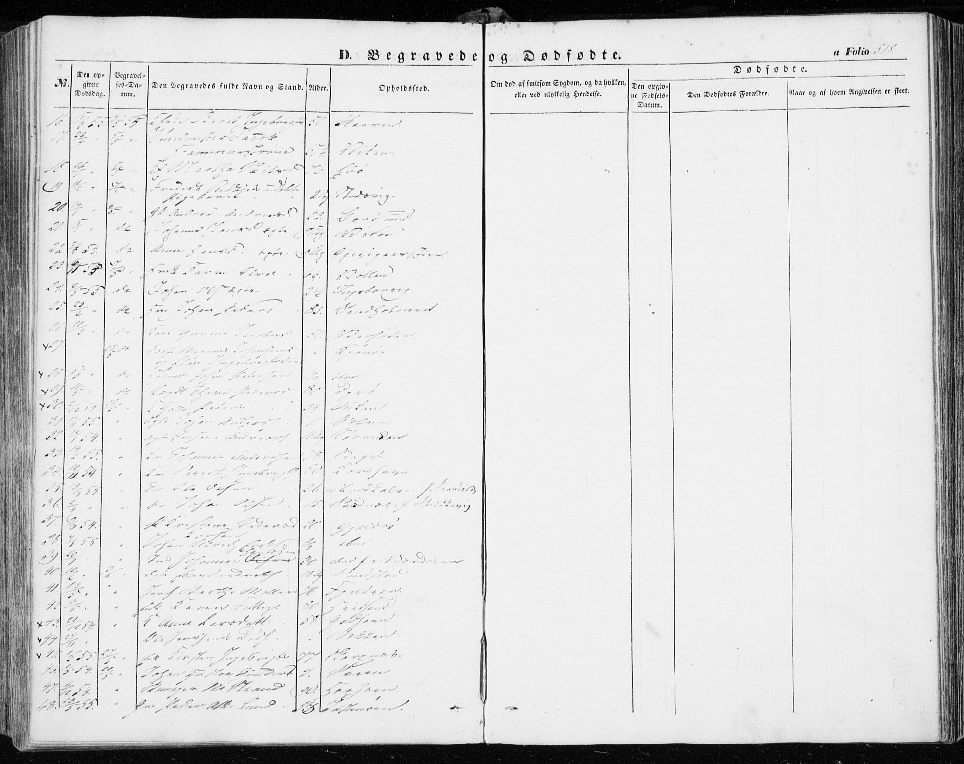 Ministerialprotokoller, klokkerbøker og fødselsregistre - Sør-Trøndelag, SAT/A-1456/634/L0530: Ministerialbok nr. 634A06, 1852-1860, s. 318