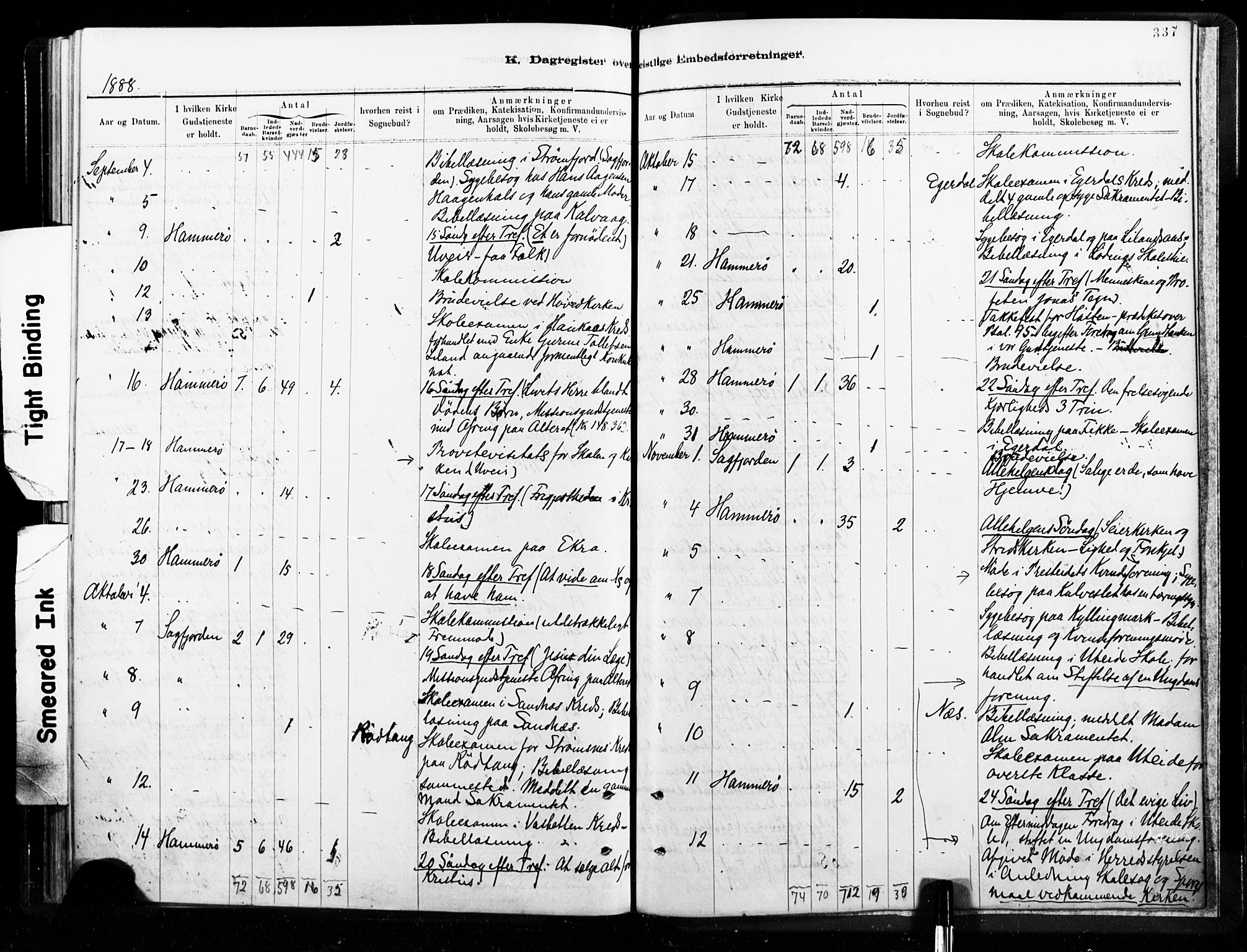 Ministerialprotokoller, klokkerbøker og fødselsregistre - Nordland, AV/SAT-A-1459/859/L0846: Ministerialbok nr. 859A06, 1878-1889, s. 337