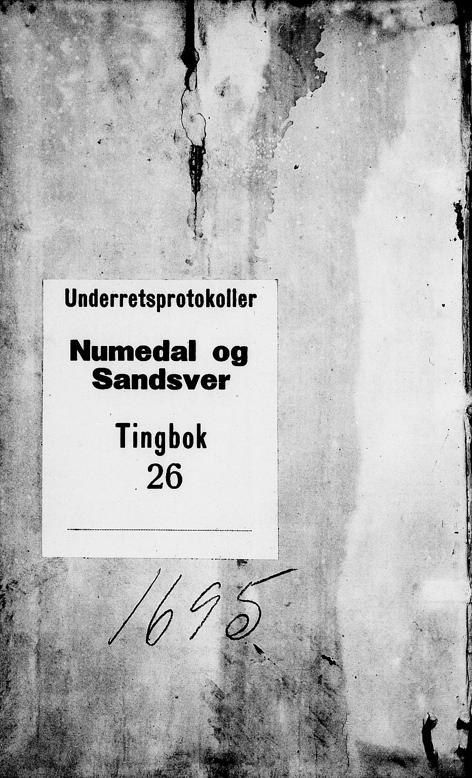 Numedal og Sandsvær sorenskriveri, SAKO/A-128/F/Fa/Faa/L0026: Tingbøker, 1695