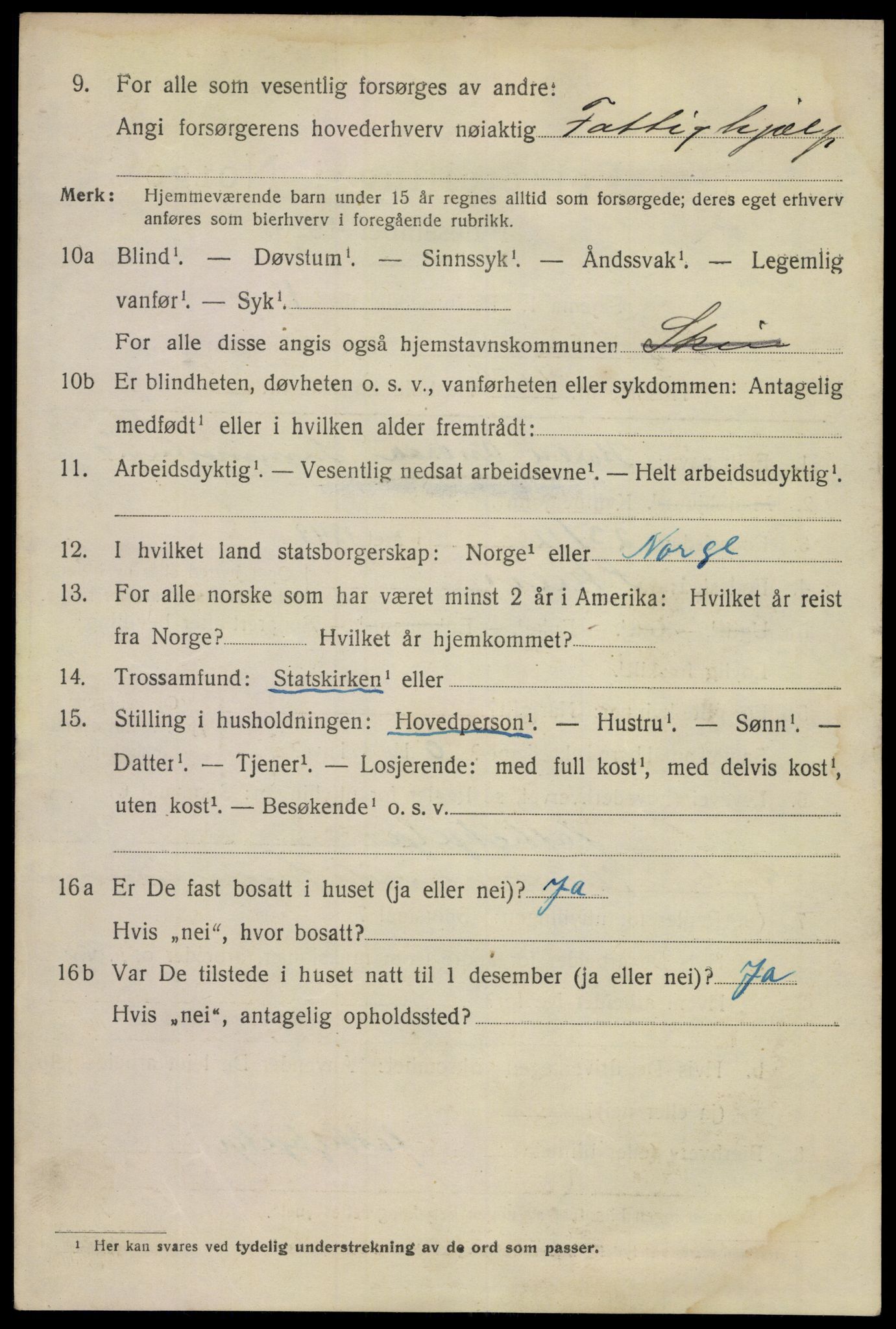 SAKO, Folketelling 1920 for 0806 Skien kjøpstad, 1920, s. 21807