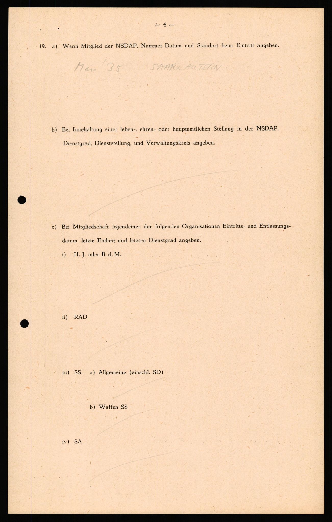 Forsvaret, Forsvarets overkommando II, AV/RA-RAFA-3915/D/Db/L0034: CI Questionaires. Tyske okkupasjonsstyrker i Norge. Tyskere., 1945-1946, s. 448