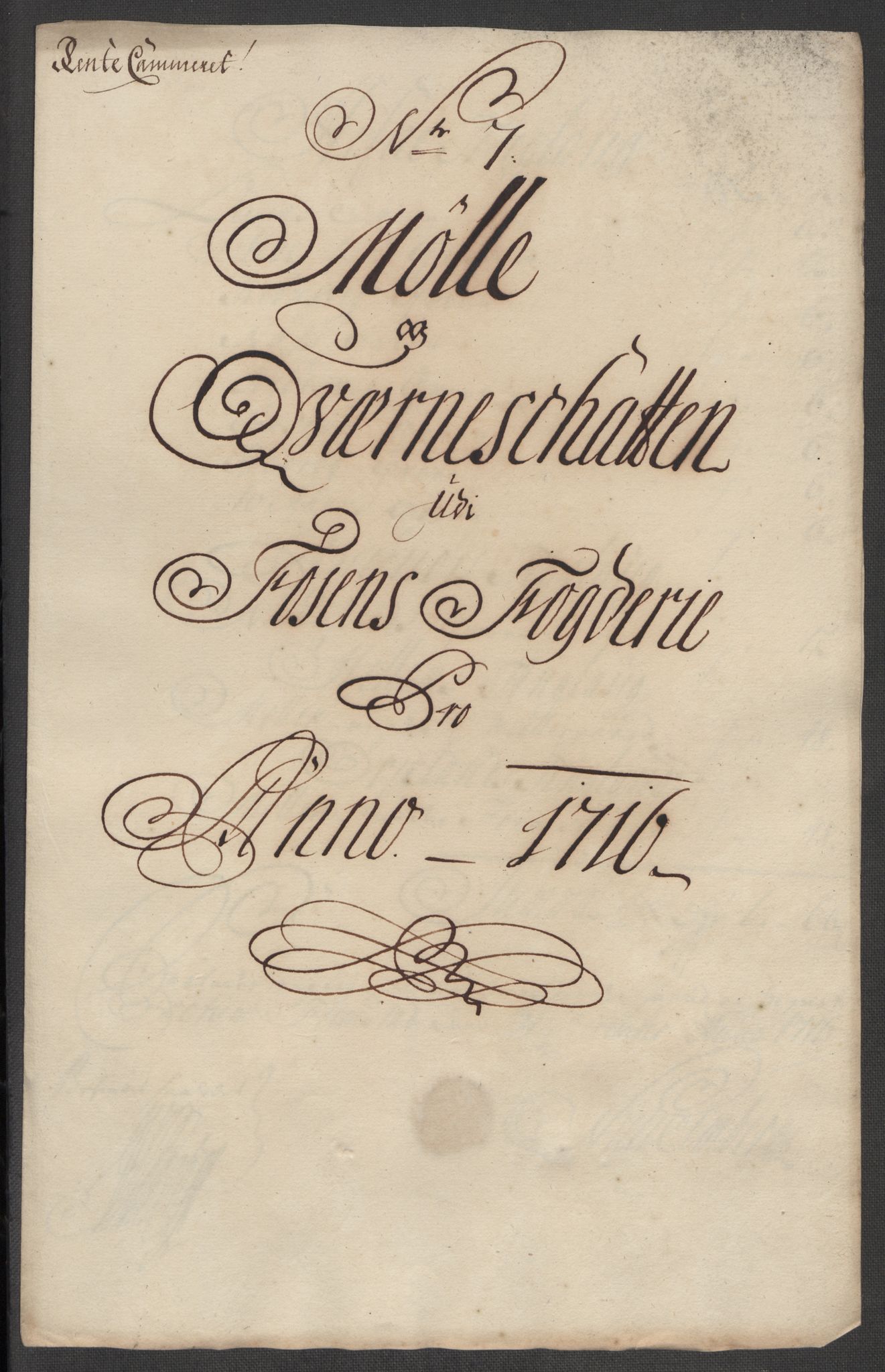 Rentekammeret inntil 1814, Reviderte regnskaper, Fogderegnskap, RA/EA-4092/R57/L3864: Fogderegnskap Fosen, 1716, s. 93
