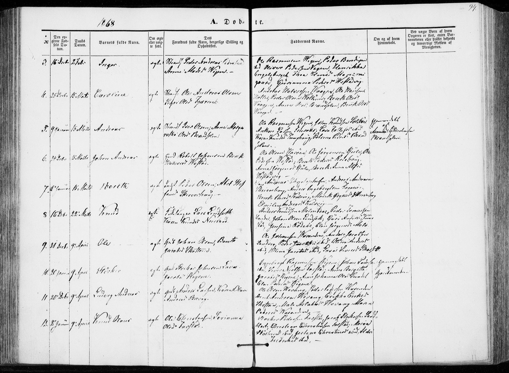 Ministerialprotokoller, klokkerbøker og fødselsregistre - Møre og Romsdal, AV/SAT-A-1454/566/L0767: Ministerialbok nr. 566A06, 1852-1868, s. 94