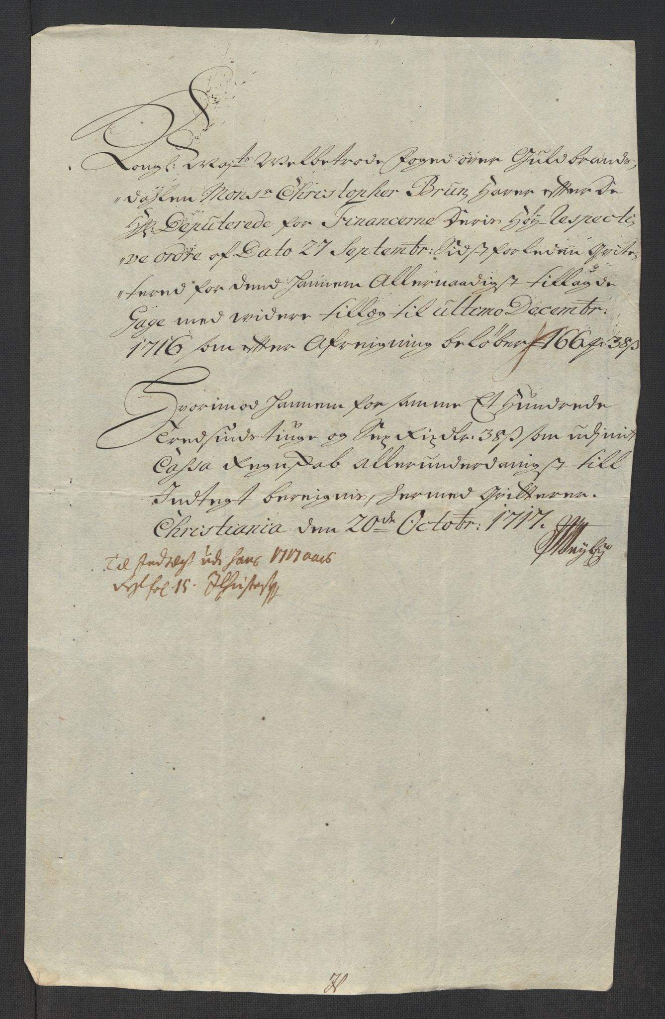 Rentekammeret inntil 1814, Reviderte regnskaper, Fogderegnskap, AV/RA-EA-4092/R17/L1187: Fogderegnskap Gudbrandsdal, 1717, s. 286