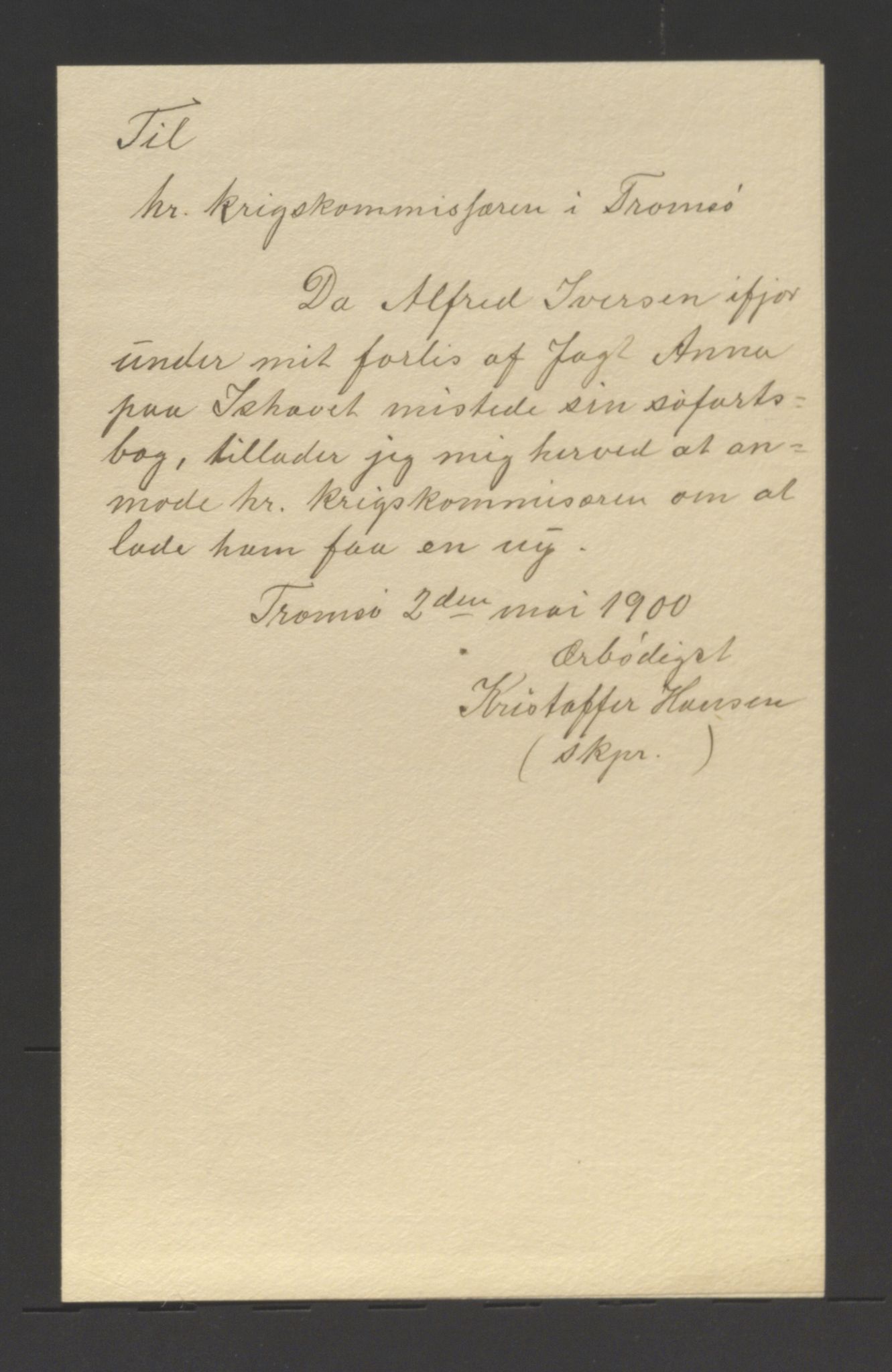 Tromsø sjømannskontor/innrullerings-/mønstringsdistrikt, AV/SATØ-S-0243/F/Fb/L0014: Sjøfartsrulle (hovedrulle). Nr. 1-620, 1868-1906