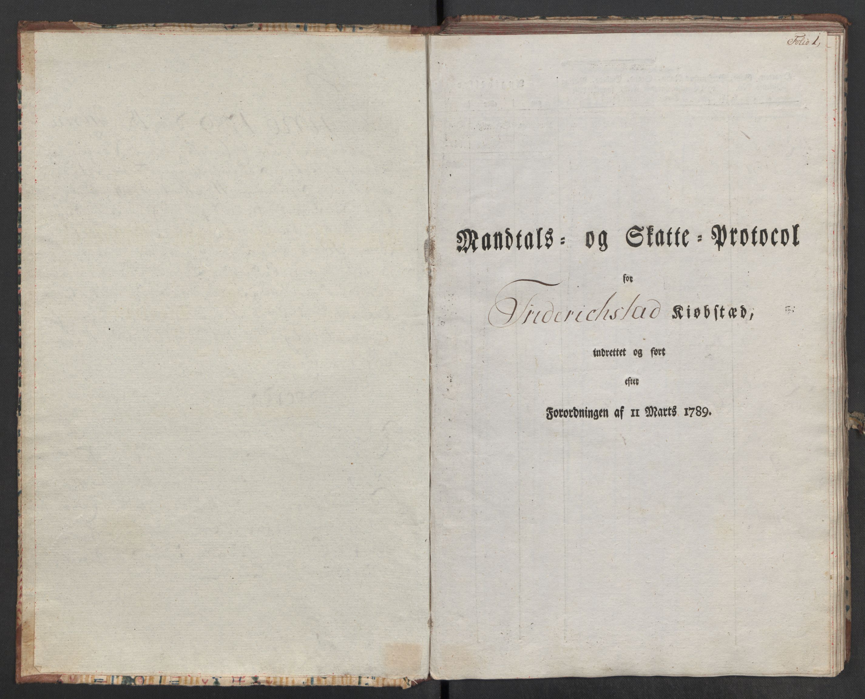 Rentekammeret inntil 1814, Reviderte regnskaper, Mindre regnskaper, AV/RA-EA-4068/Rf/Rfe/L0009: Fredrikstad. Fosen fogderi, 1789, s. 39