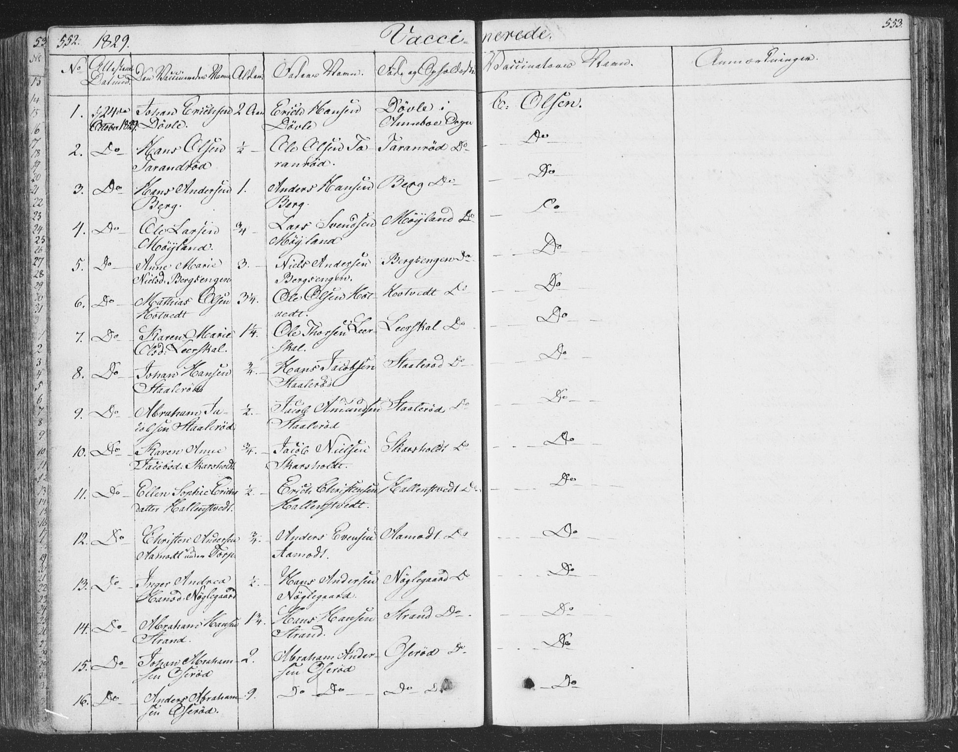 Andebu kirkebøker, AV/SAKO-A-336/F/Fa/L0004: Ministerialbok nr. I 4, 1829-1856, s. 552-553