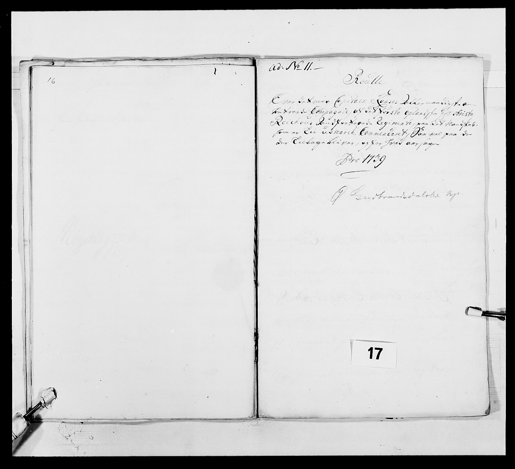 Kommanderende general (KG I) med Det norske krigsdirektorium, AV/RA-EA-5419/E/Ea/L0502: 1. Opplandske regiment, 1720-1743, s. 167