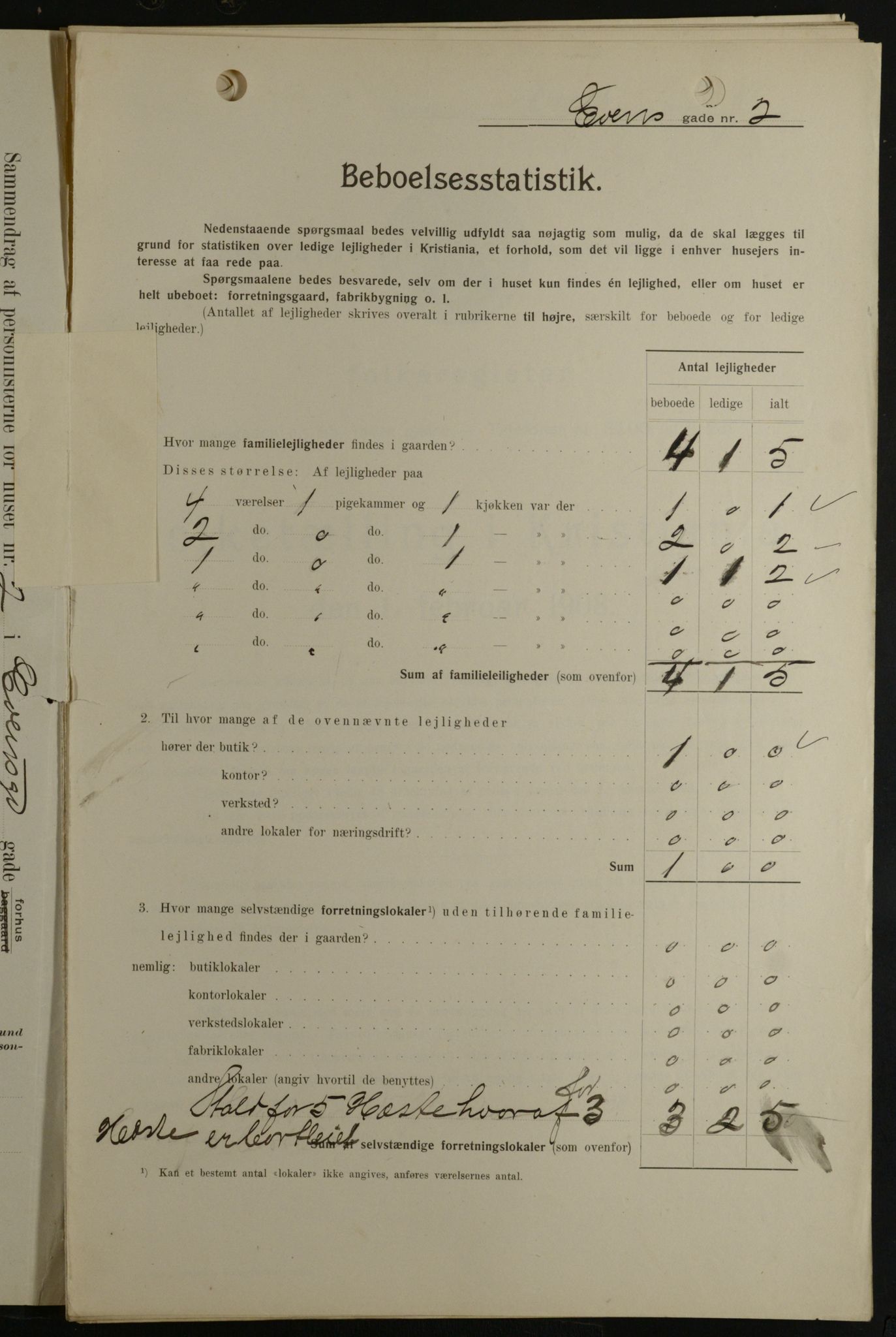 OBA, Kommunal folketelling 1.2.1908 for Kristiania kjøpstad, 1908, s. 20822