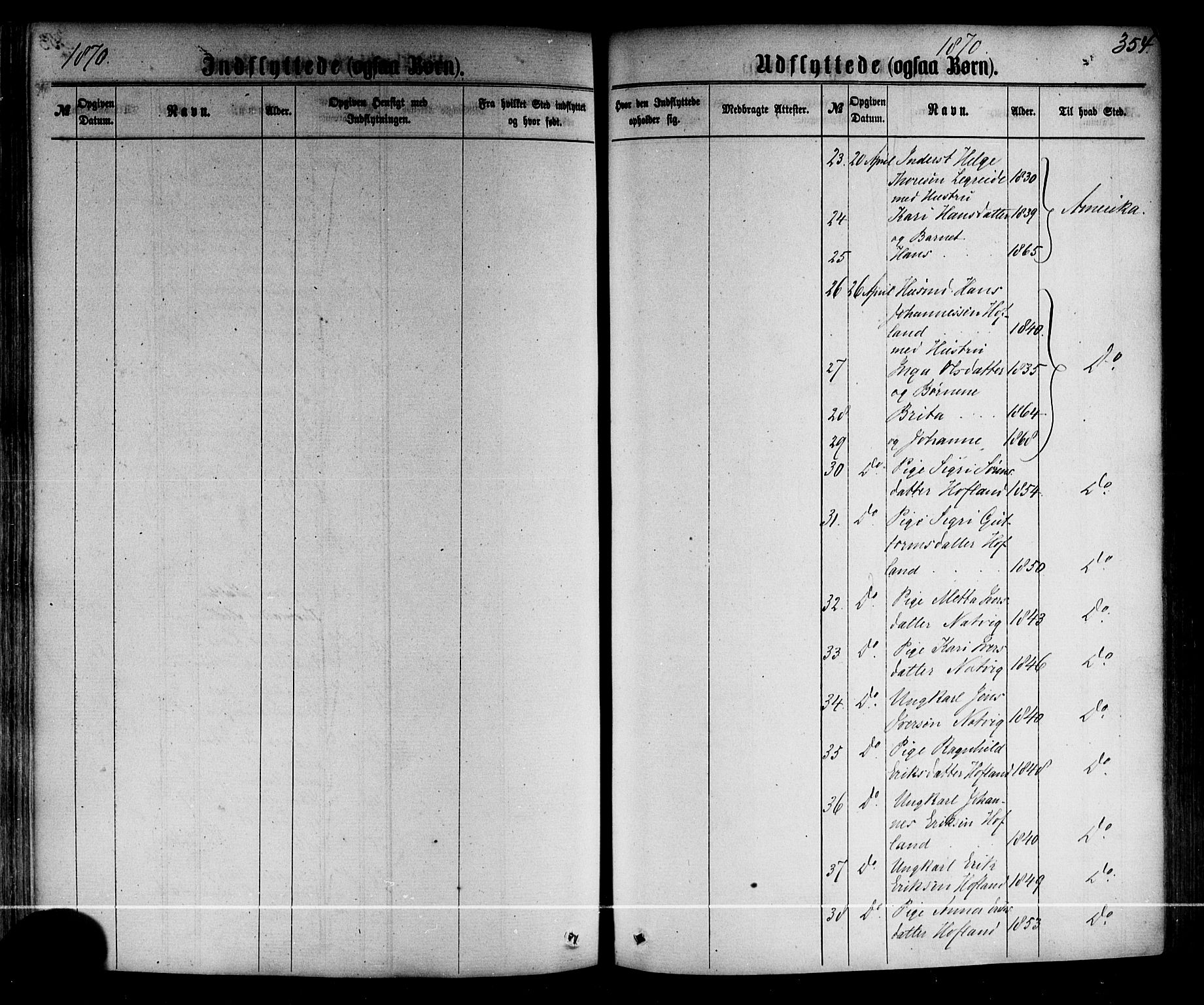 Årdal sokneprestembete, SAB/A-81701: Ministerialbok nr. A 3, 1863-1886, s. 354