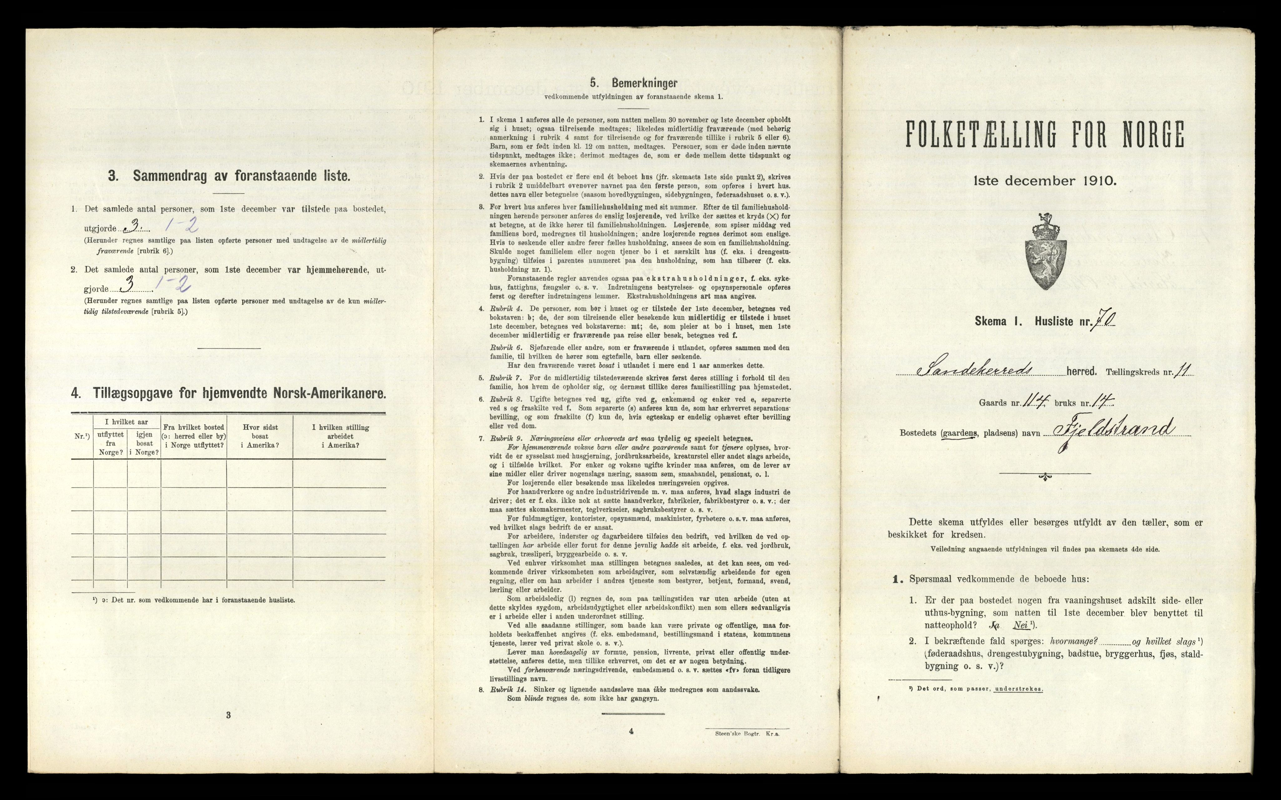 RA, Folketelling 1910 for 0724 Sandeherred herred, 1910, s. 2441