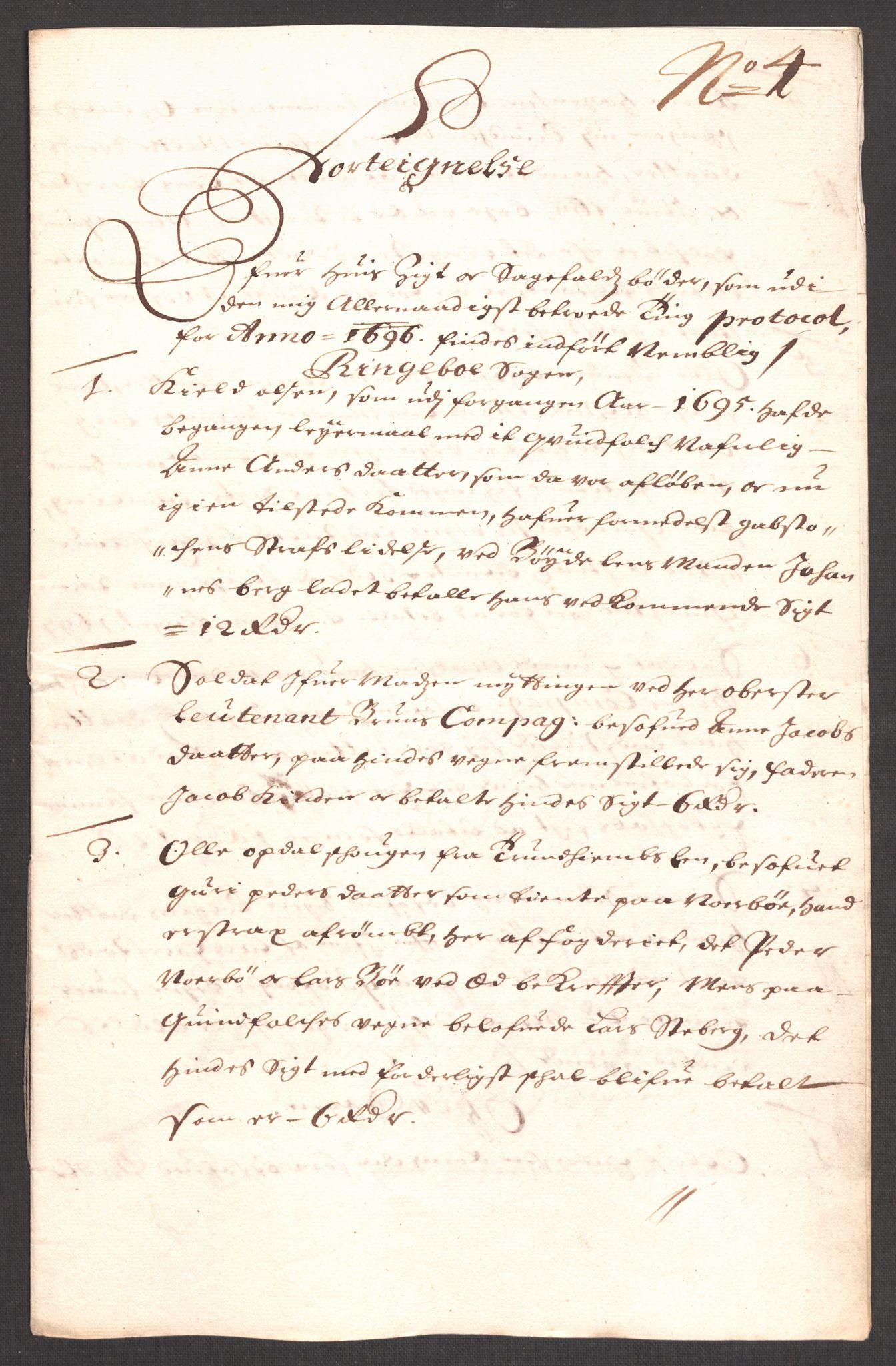 Rentekammeret inntil 1814, Reviderte regnskaper, Fogderegnskap, RA/EA-4092/R17/L1170: Fogderegnskap Gudbrandsdal, 1696-1697, s. 43