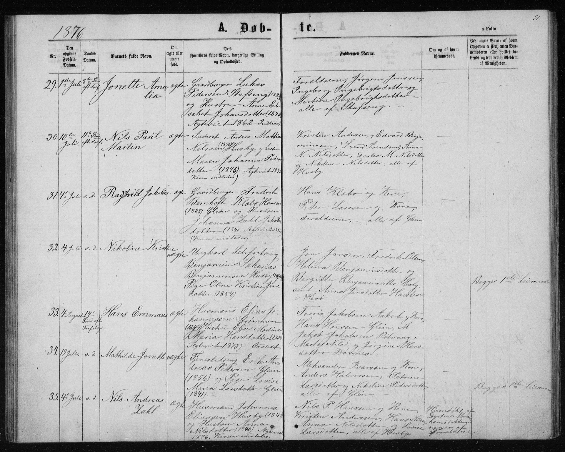Ministerialprotokoller, klokkerbøker og fødselsregistre - Nordland, AV/SAT-A-1459/835/L0531: Klokkerbok nr. 835C03, 1865-1877, s. 51