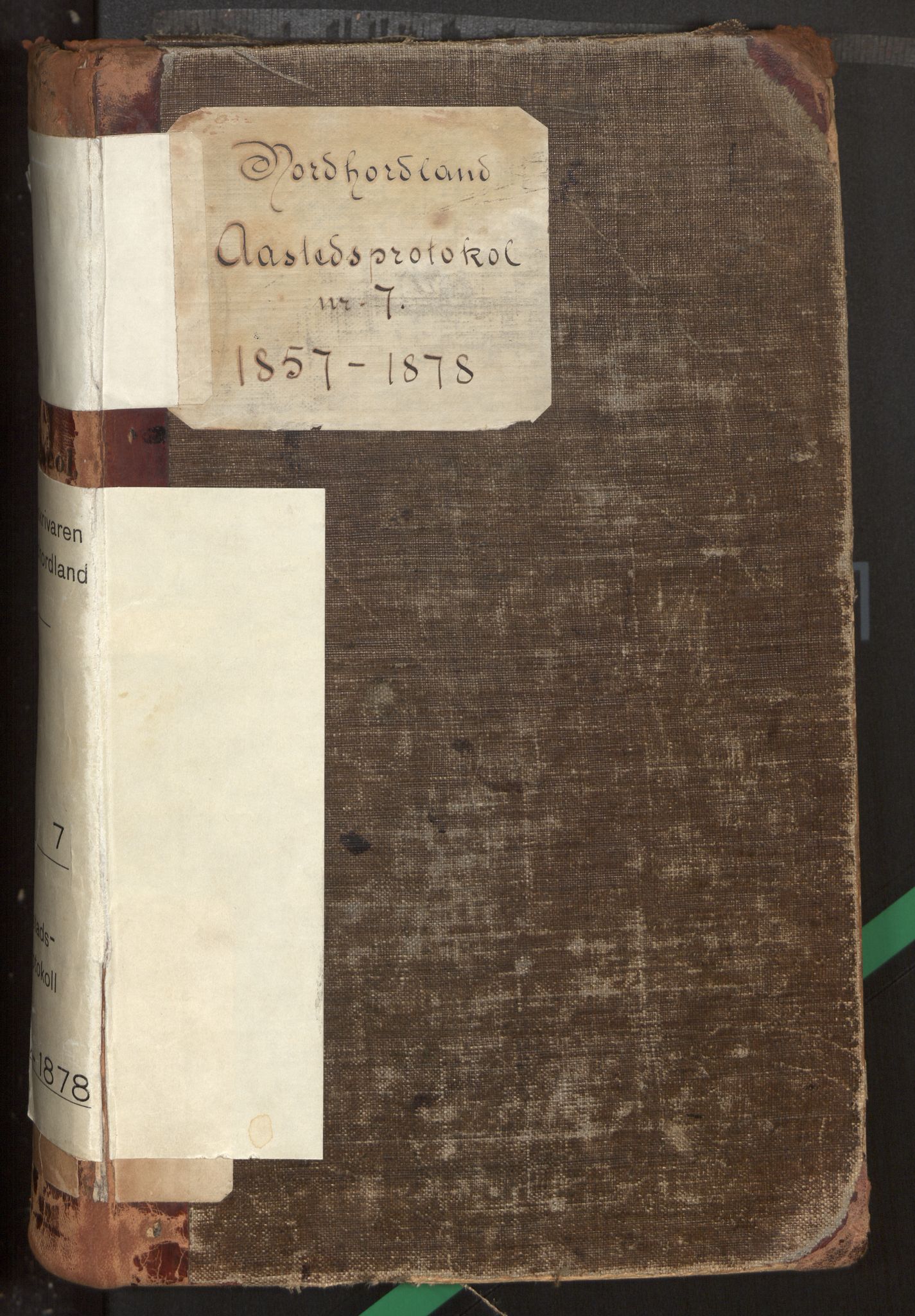 Nordhordland sorenskrivar, AV/SAB-A-2901/1/F/Fc/L0007: Åstadsprotokoll, 1857-1878