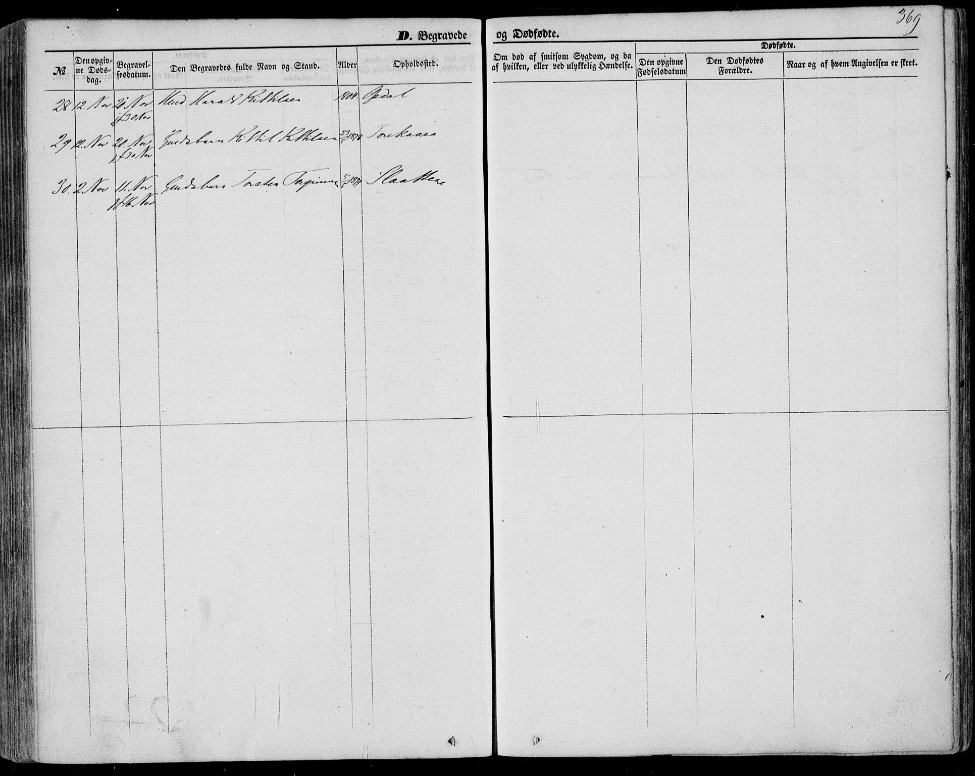 Bø kirkebøker, AV/SAKO-A-257/F/Fa/L0009: Ministerialbok nr. 9, 1862-1879, s. 369