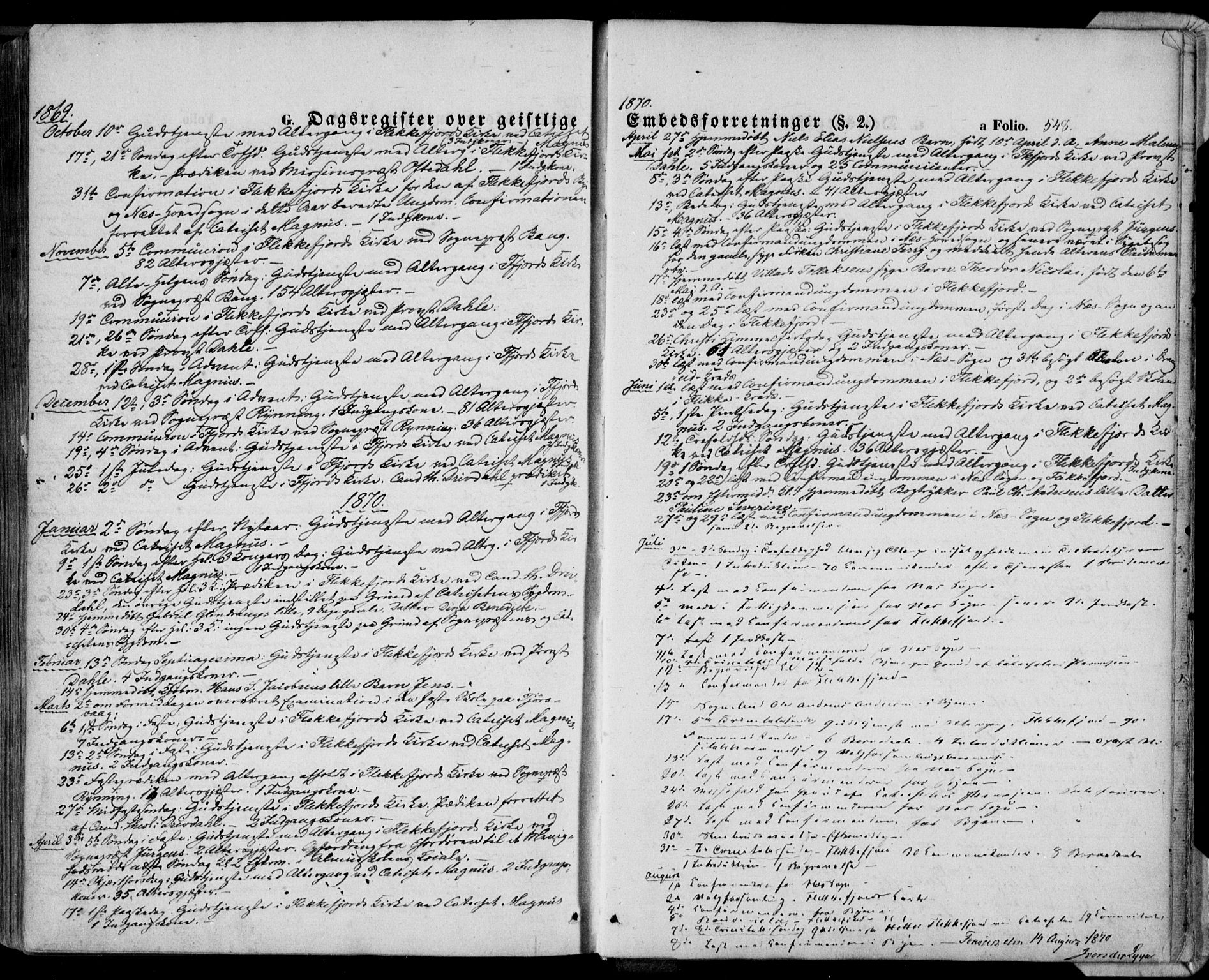 Flekkefjord sokneprestkontor, AV/SAK-1111-0012/F/Fa/Fac/L0005: Ministerialbok nr. A 5, 1849-1875, s. 548