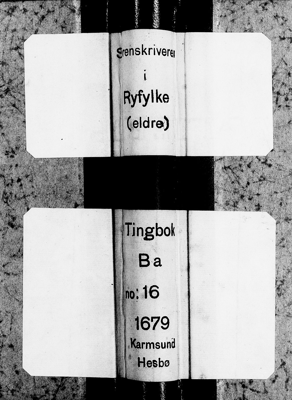 Ryfylke tingrett, AV/SAST-A-100055/001/I/IB/IBBa/L0016: Tingbok, Karmsund og Hesby, 1679