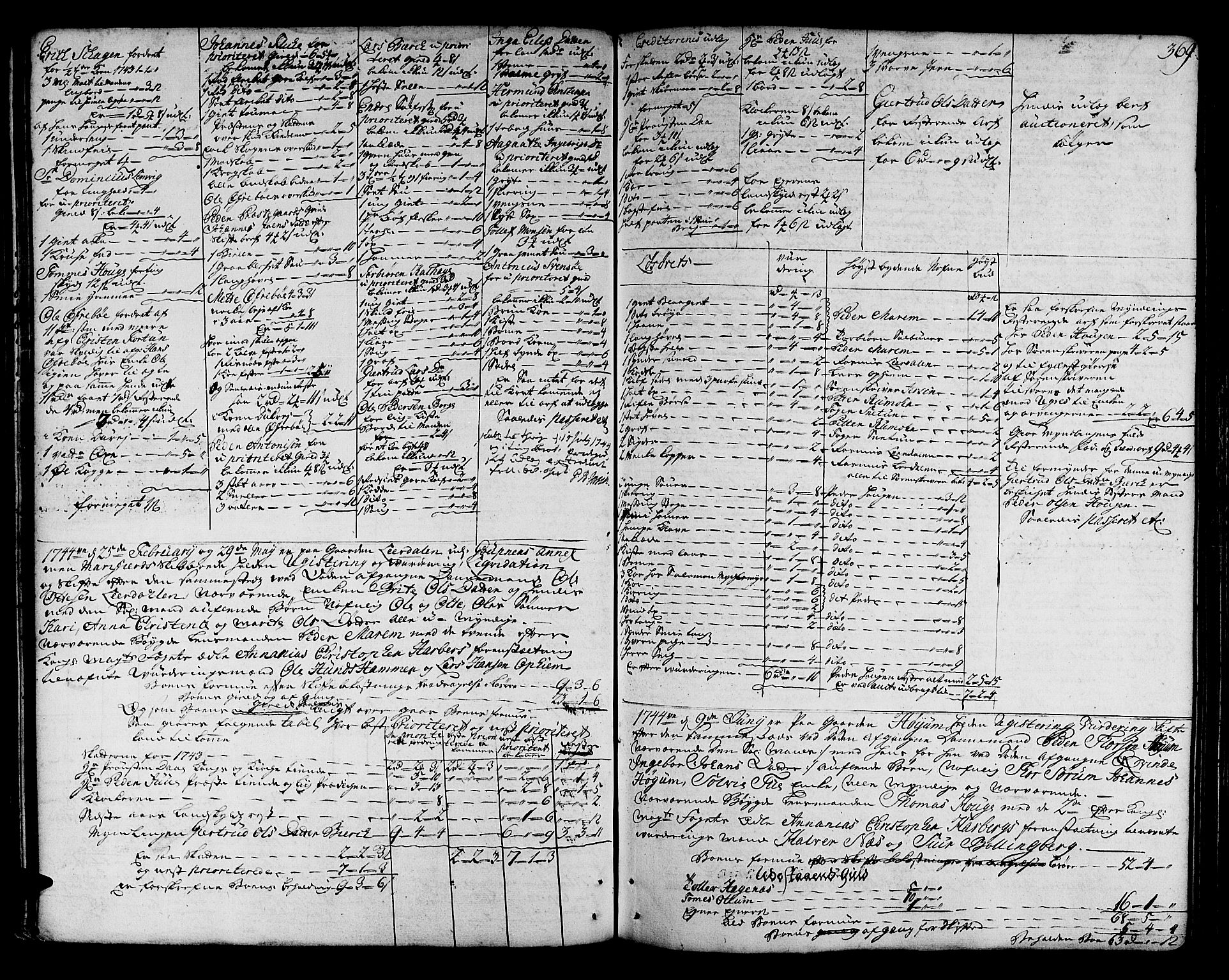Indre Sogn tingrett, AV/SAB-A-3301/1/H/Ha/L0005b: Skifteprotokoll 5b, 1741-1748, s. 368b-369a