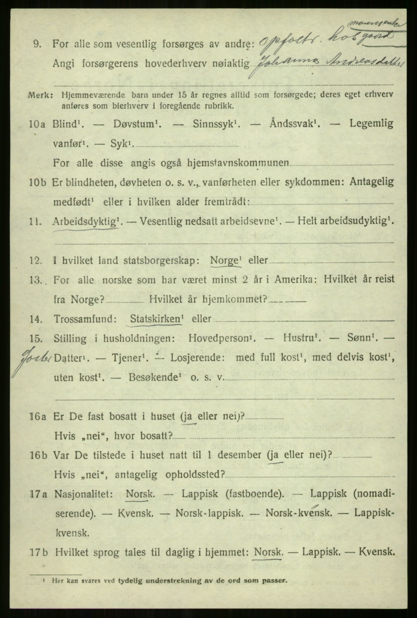 SATØ, Folketelling 1920 for 1934 Tromsøysund herred, 1920, s. 10695