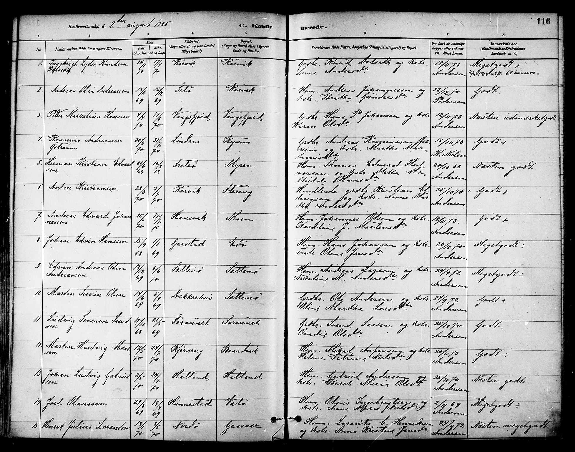 Ministerialprotokoller, klokkerbøker og fødselsregistre - Nord-Trøndelag, SAT/A-1458/786/L0686: Ministerialbok nr. 786A02, 1880-1887, s. 116