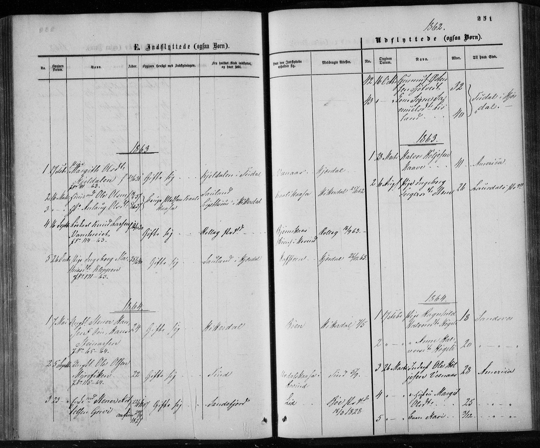 Gransherad kirkebøker, AV/SAKO-A-267/F/Fa/L0003: Ministerialbok nr. I 3, 1859-1870, s. 251