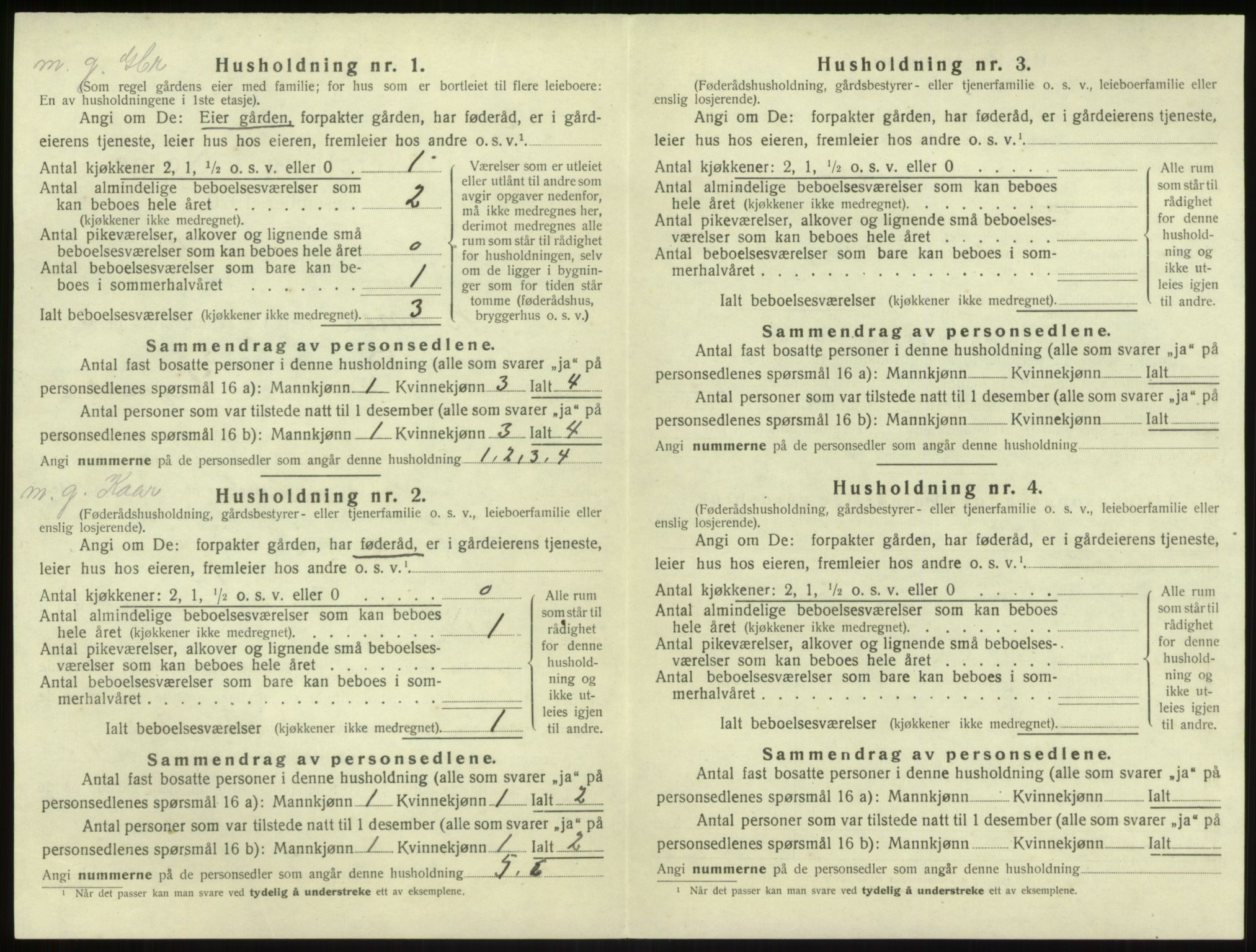 SAB, Folketelling 1920 for 1414 Brekke herred, 1920, s. 177