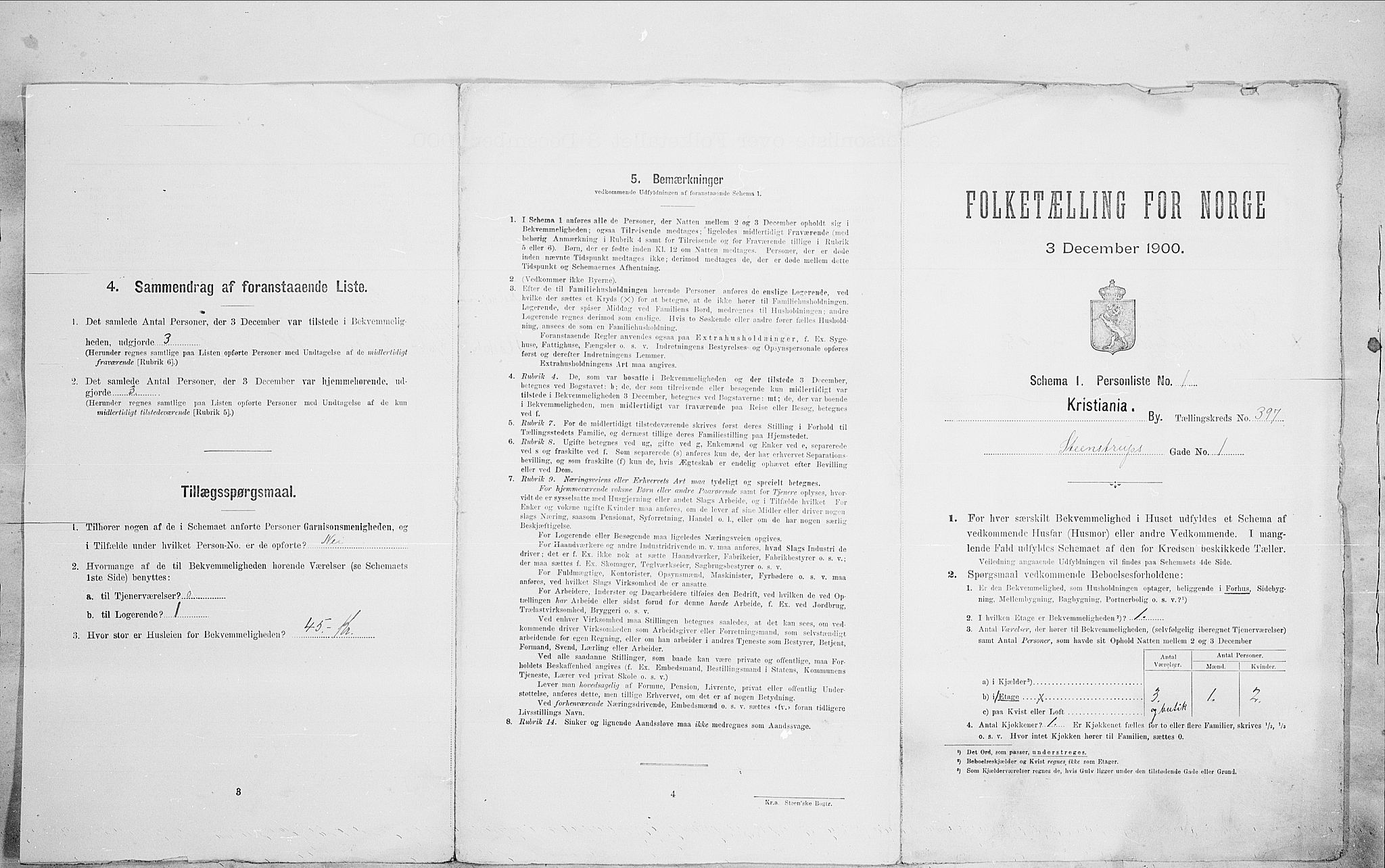 SAO, Folketelling 1900 for 0301 Kristiania kjøpstad, 1900, s. 90241