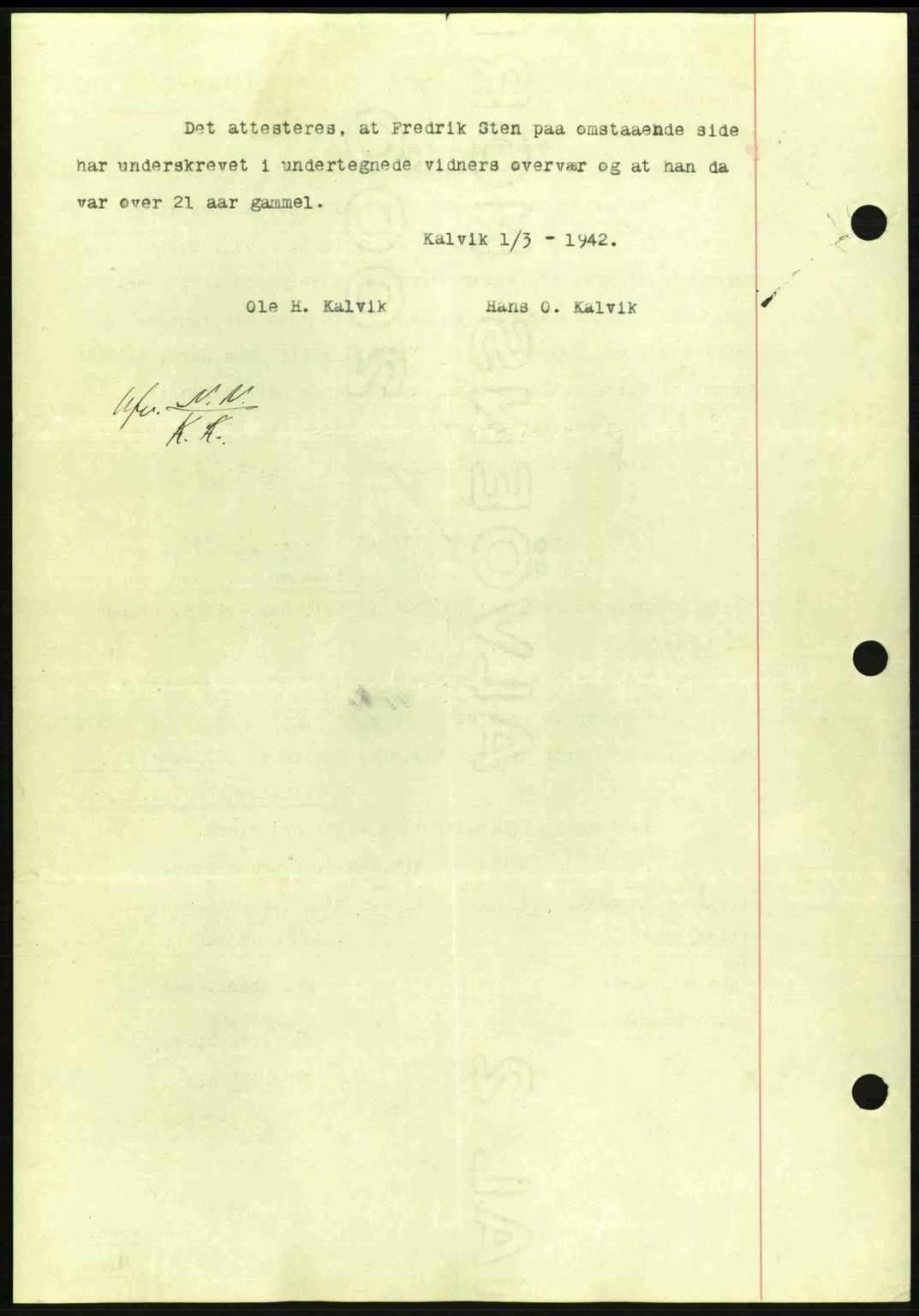 Nordmøre sorenskriveri, AV/SAT-A-4132/1/2/2Ca: Pantebok nr. A92, 1942-1942, Dagboknr: 1116/1942