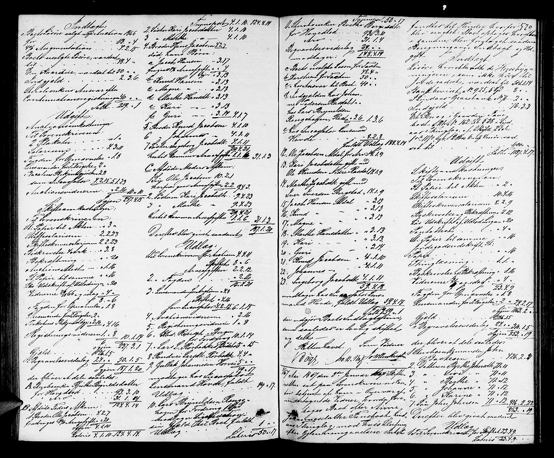 Nordhordland sorenskrivar, AV/SAB-A-2901/1/H/Hd/Hda/L0006: Skifteutlodningsprotokollar, 1862-1869, s. 528-529