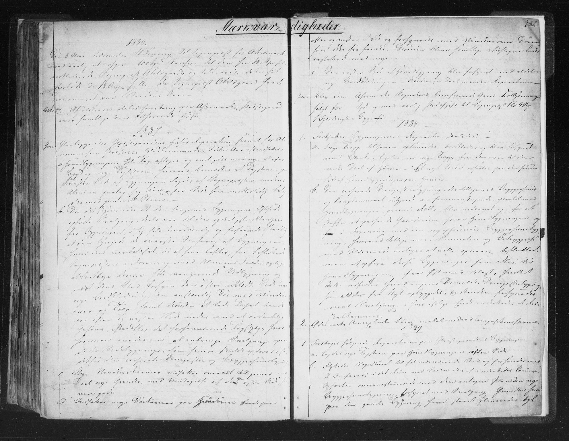 Aremark prestekontor Kirkebøker, AV/SAO-A-10899/F/Fc/L0002: Ministerialbok nr. III 2, 1834-1849, s. 282