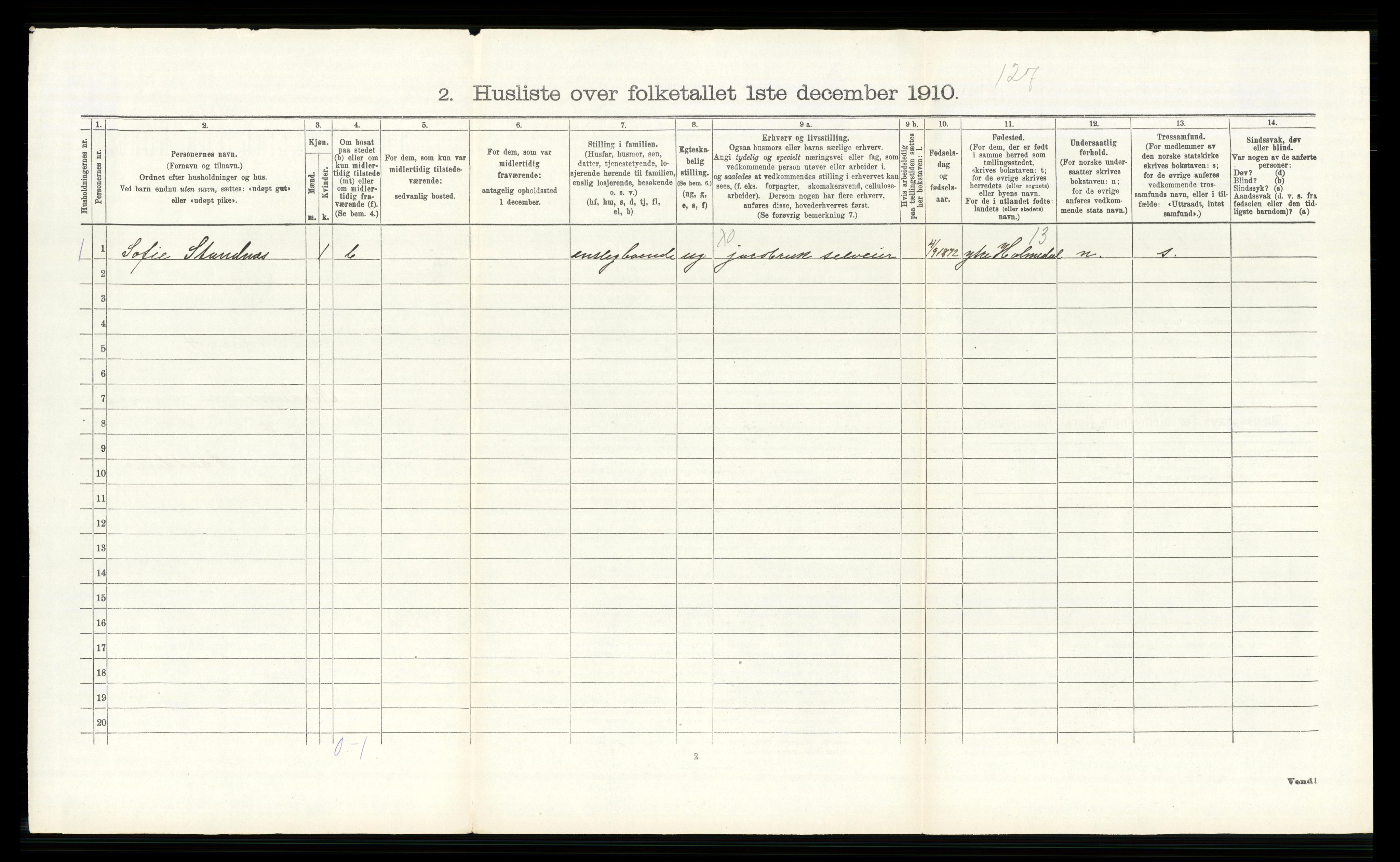 RA, Folketelling 1910 for 0623 Modum herred, 1910, s. 143