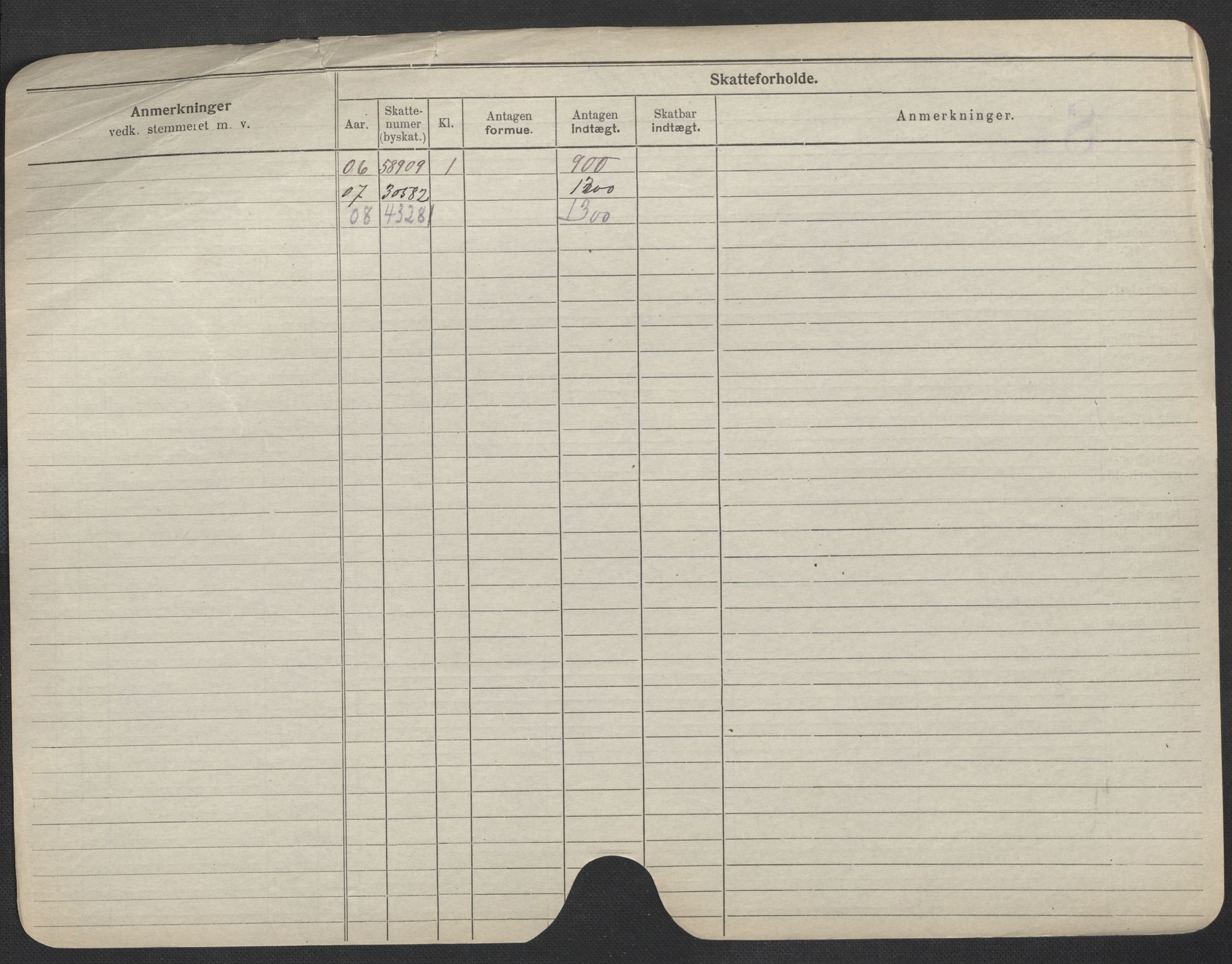 Oslo folkeregister, Registerkort, SAO/A-11715/F/Fa/Fac/L0010: Menn, 1906-1914, s. 426b
